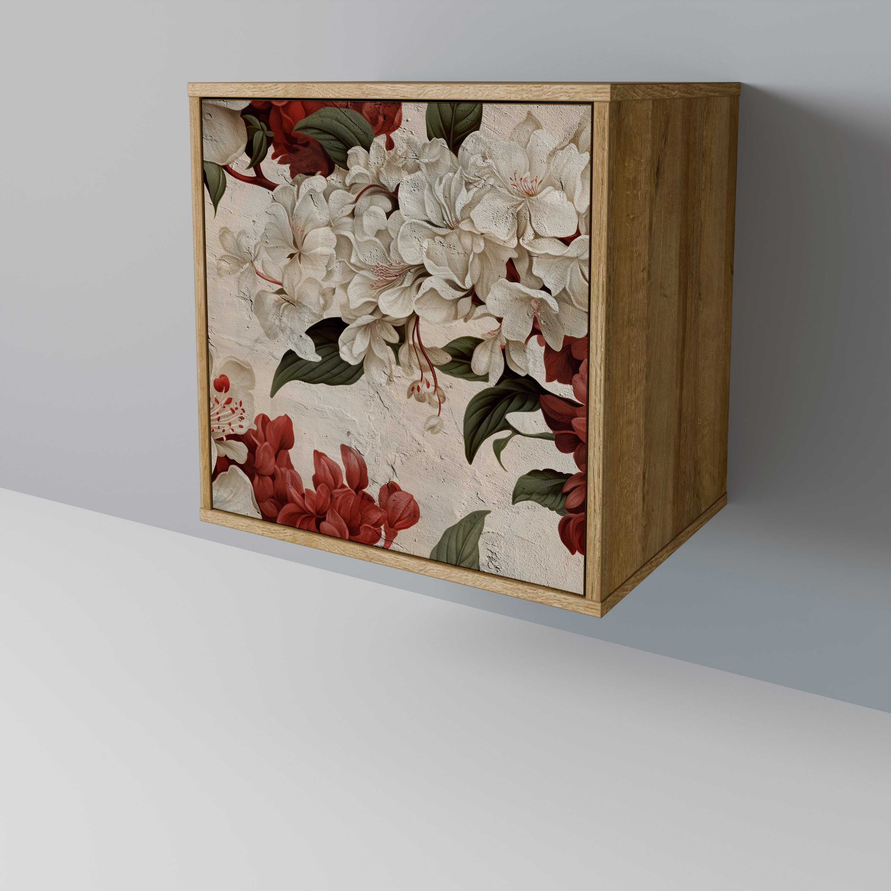 EPHEMERAL DAYS Aparador de 1 Porta em Efeito Carvalho