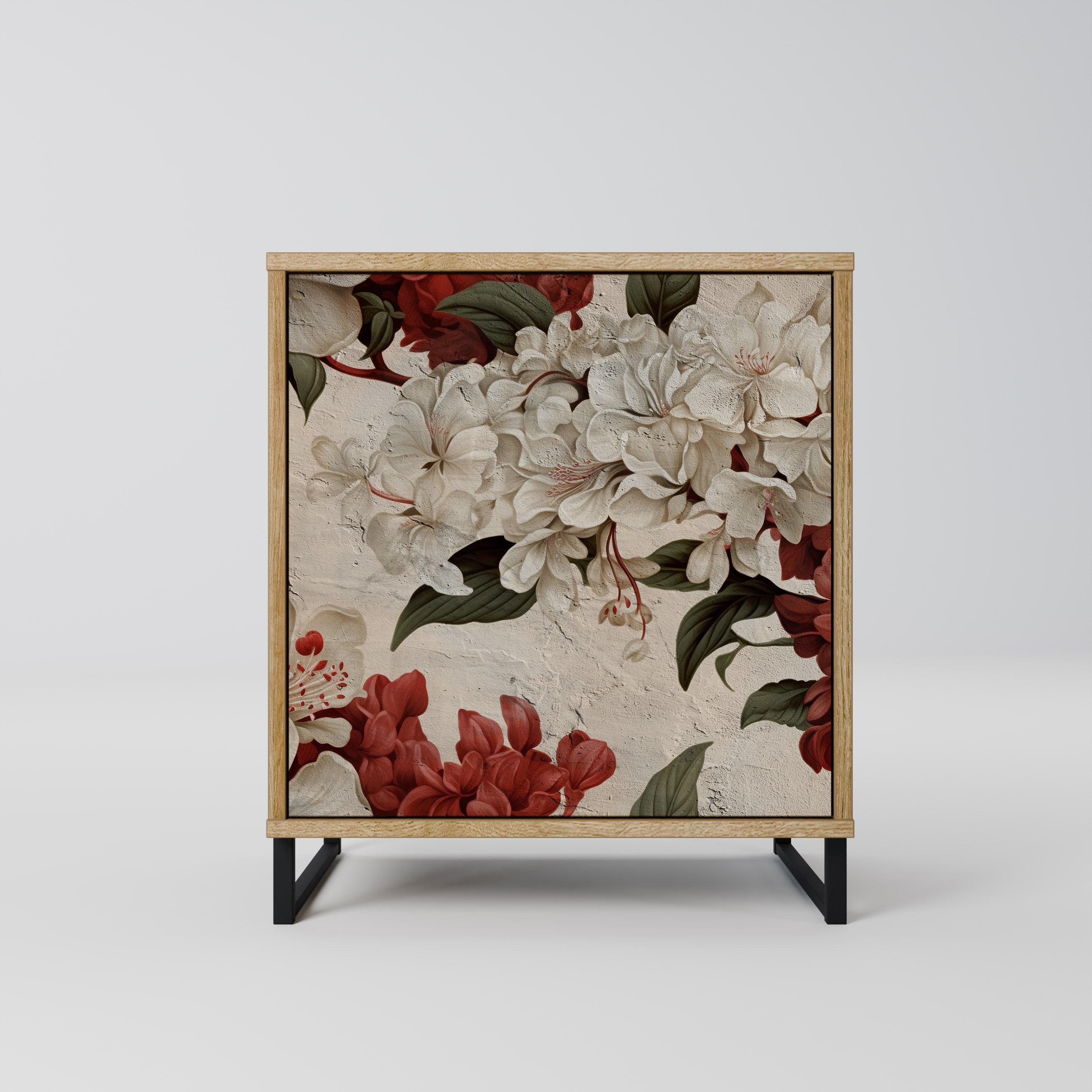 EPHEMERAL DAYS Aparador de 1 Porta em Efeito Carvalho