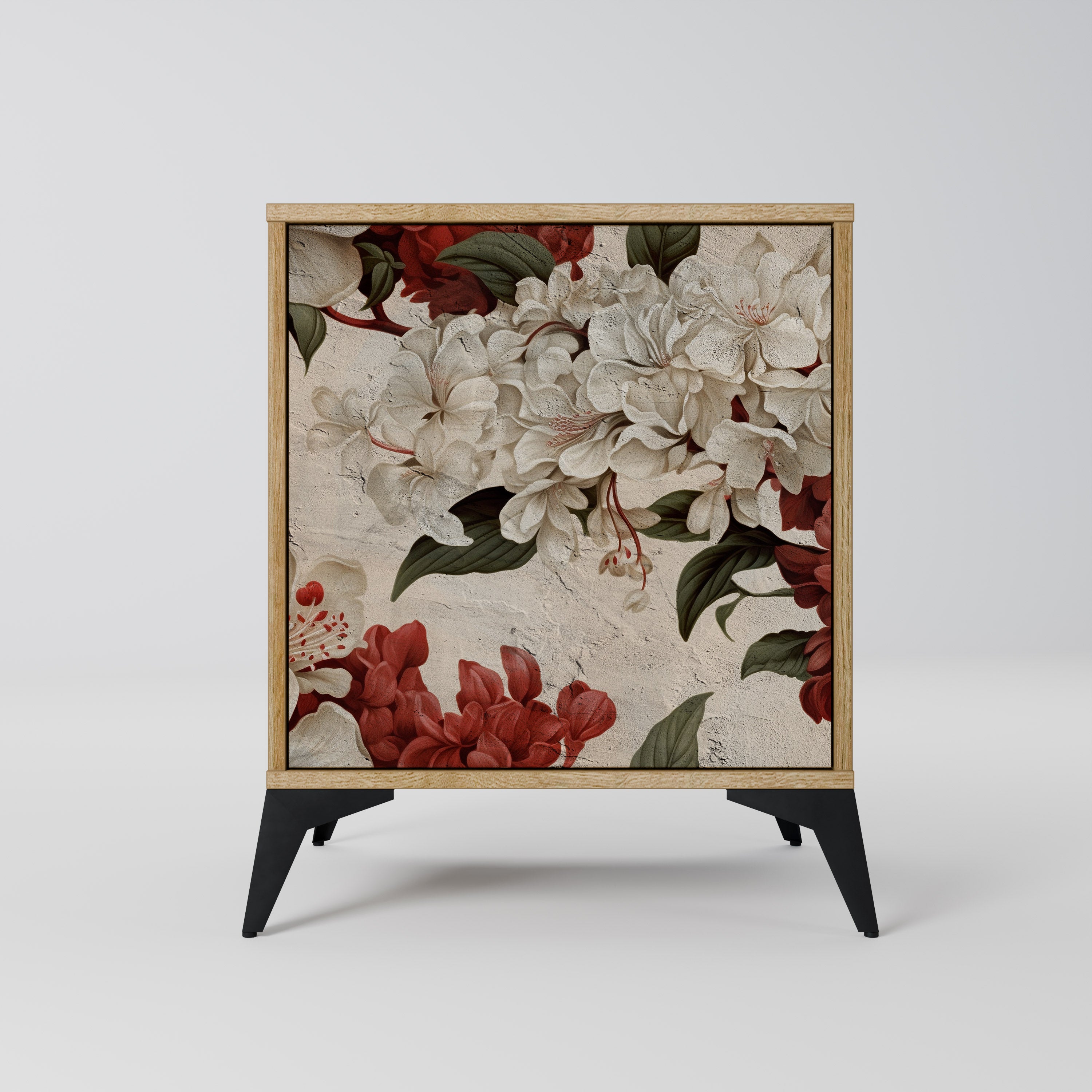 EPHEMERAL DAYS Aparador de 1 Porta em Efeito Carvalho