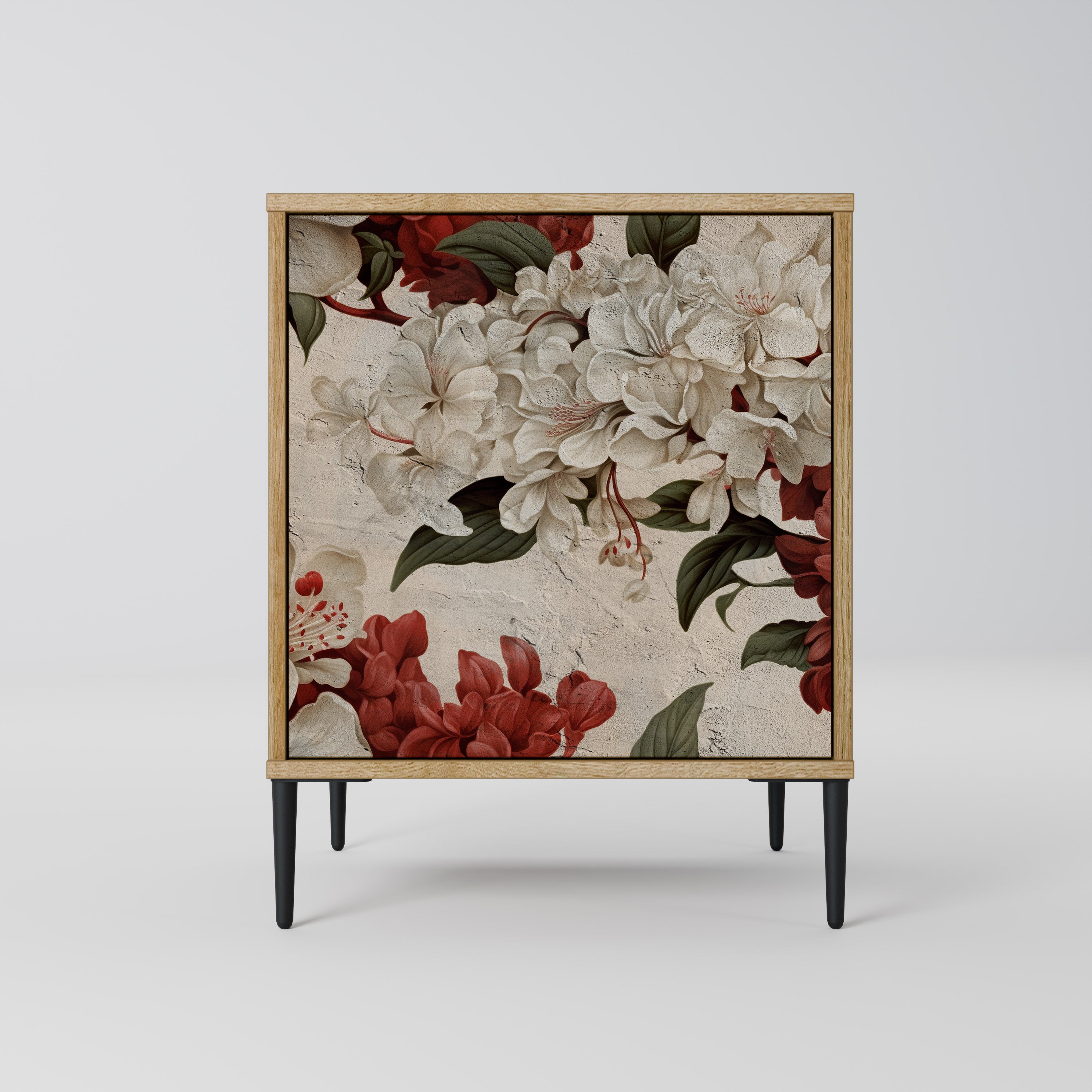 EPHEMERAL DAYS Aparador de 1 Porta em Efeito Carvalho