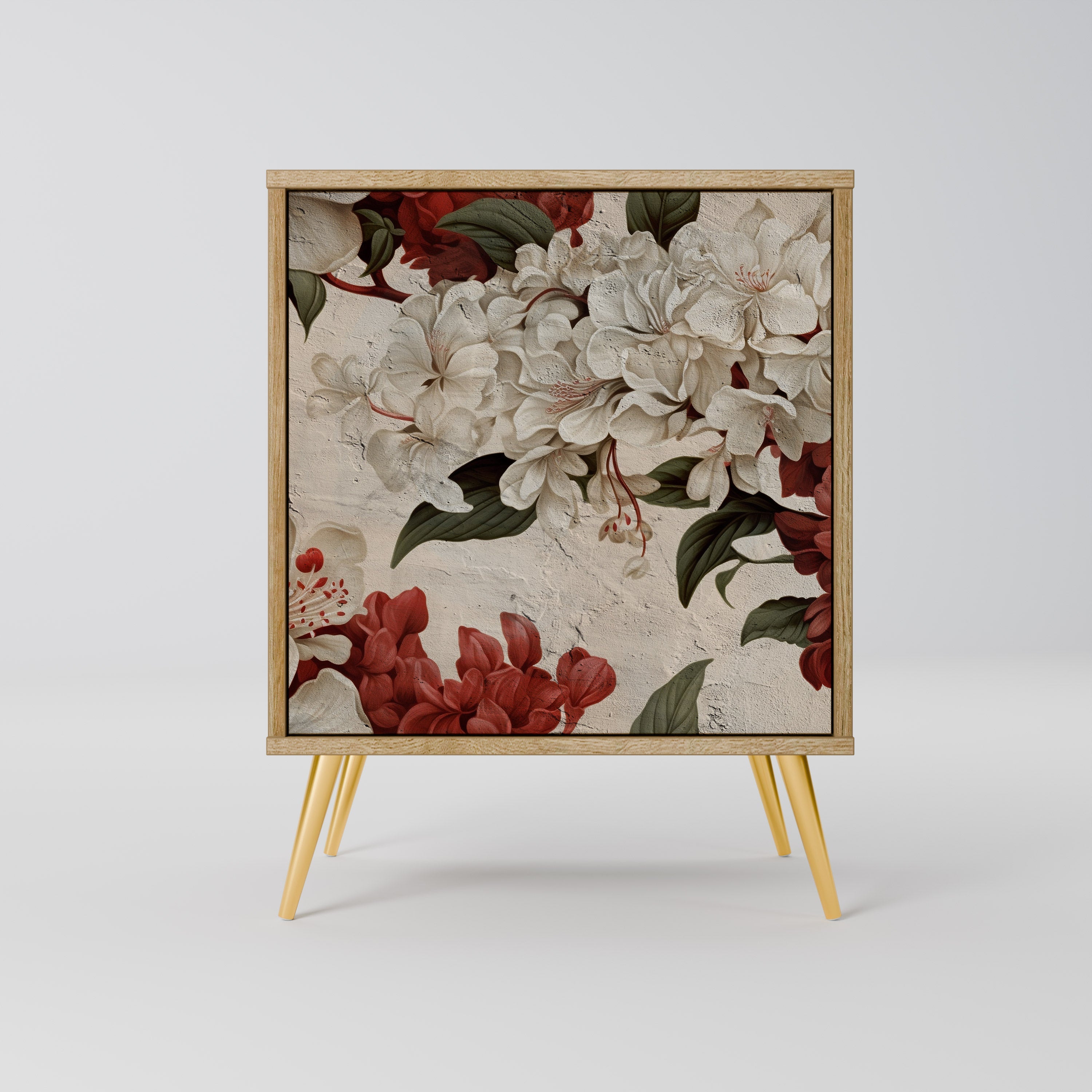 EPHEMERAL DAYS Aparador de 1 Porta em Efeito Carvalho