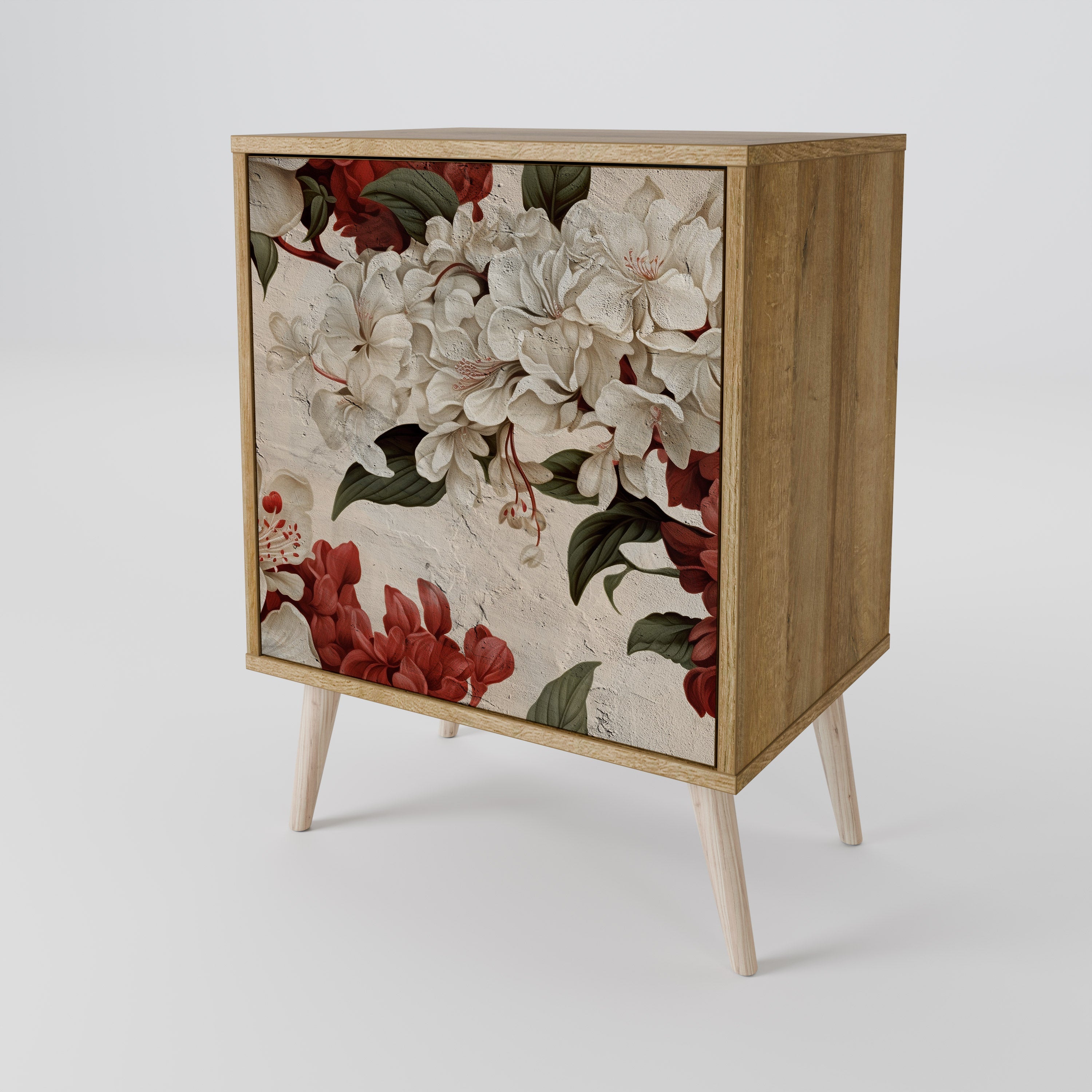 EPHEMERAL DAYS Aparador de 1 Porta em Efeito Carvalho