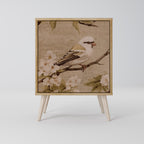 PETAL DISTINGUISH Aparador de 1 Porta em Efeito Carvalho