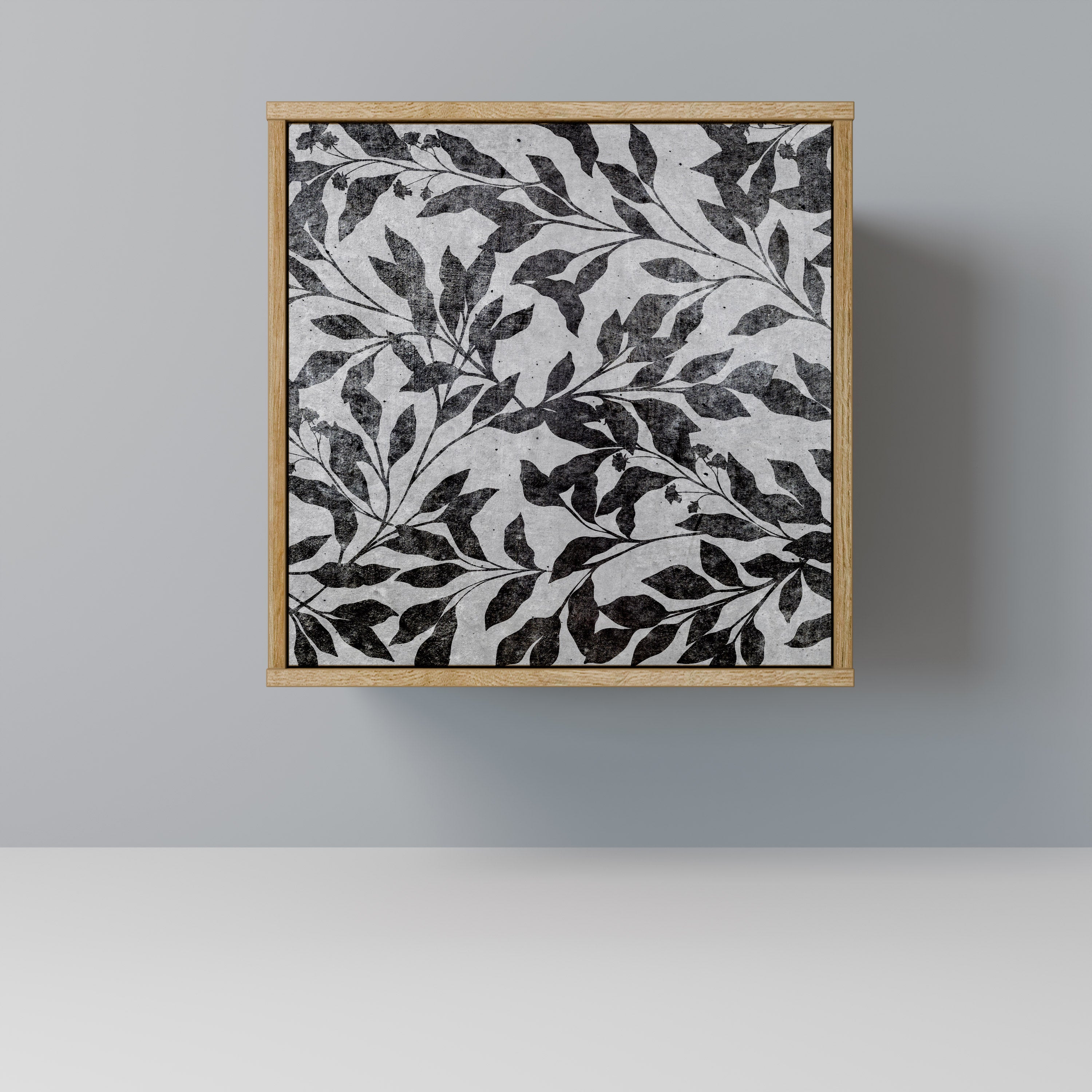 CHARCOAL SPROUT Aparador de 1 Porta em Efeito Carvalho