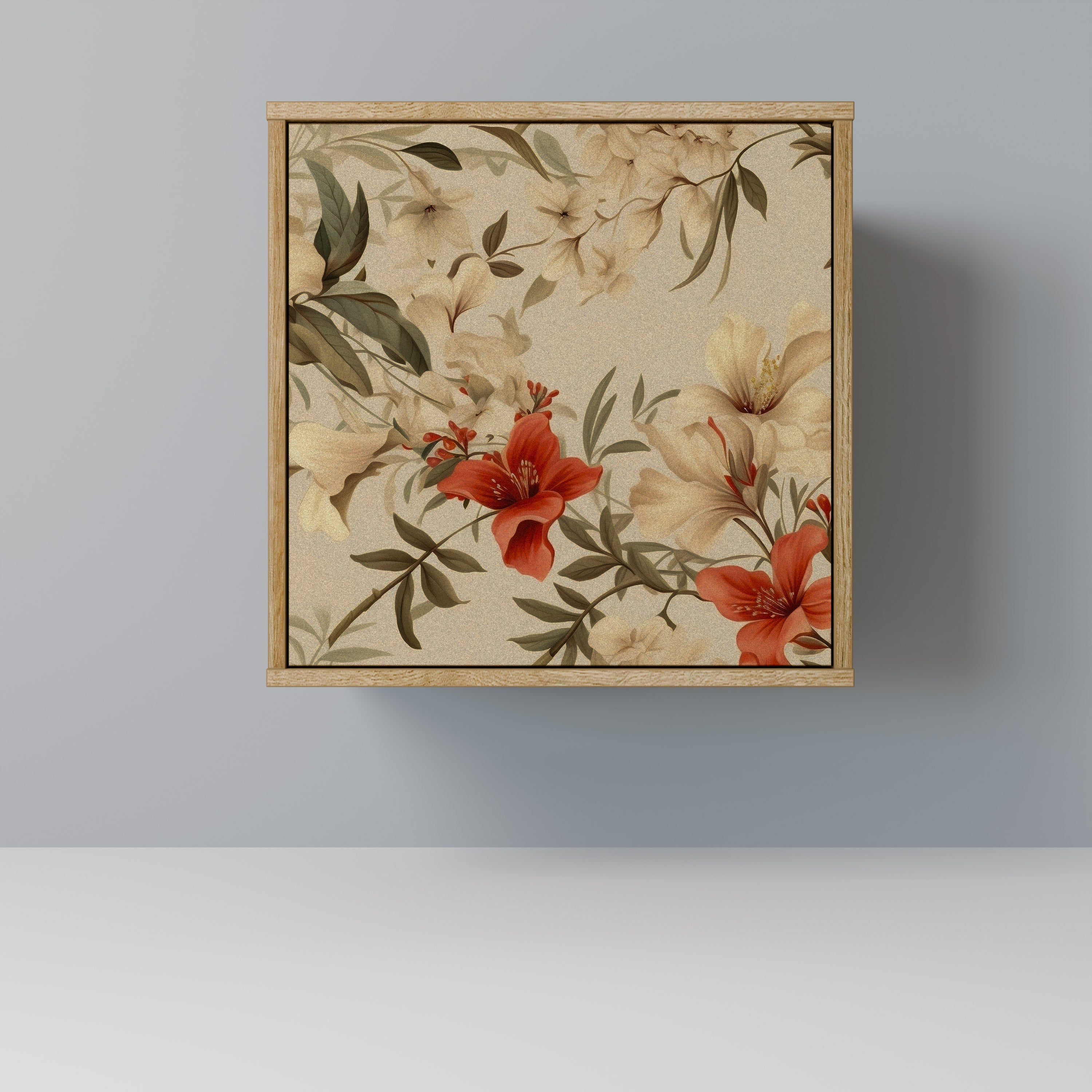 BLOOMING HARMONY Aparador de 1 Porta em Efeito Carvalho