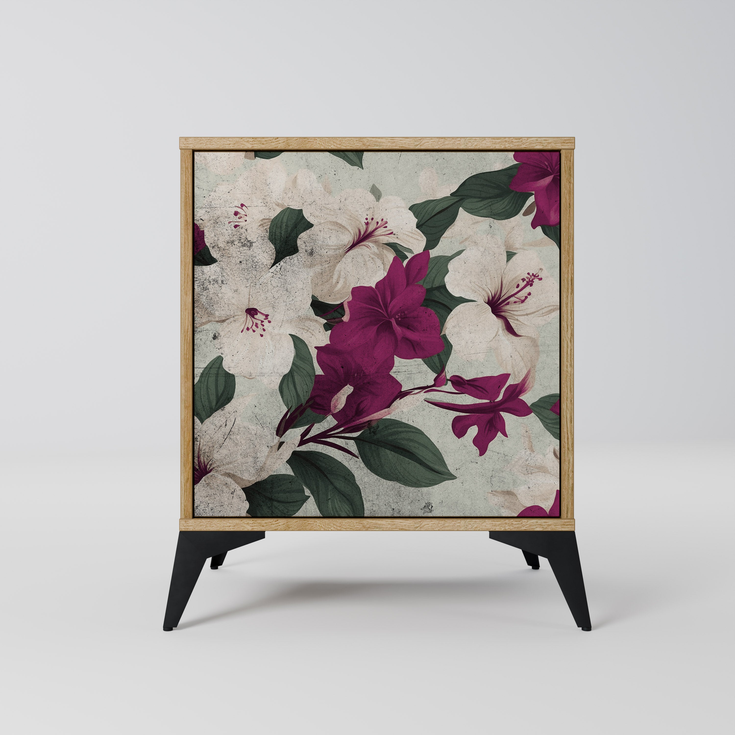 FLOWERET DREAM Aparador de 1 Porta em Efeito Carvalho