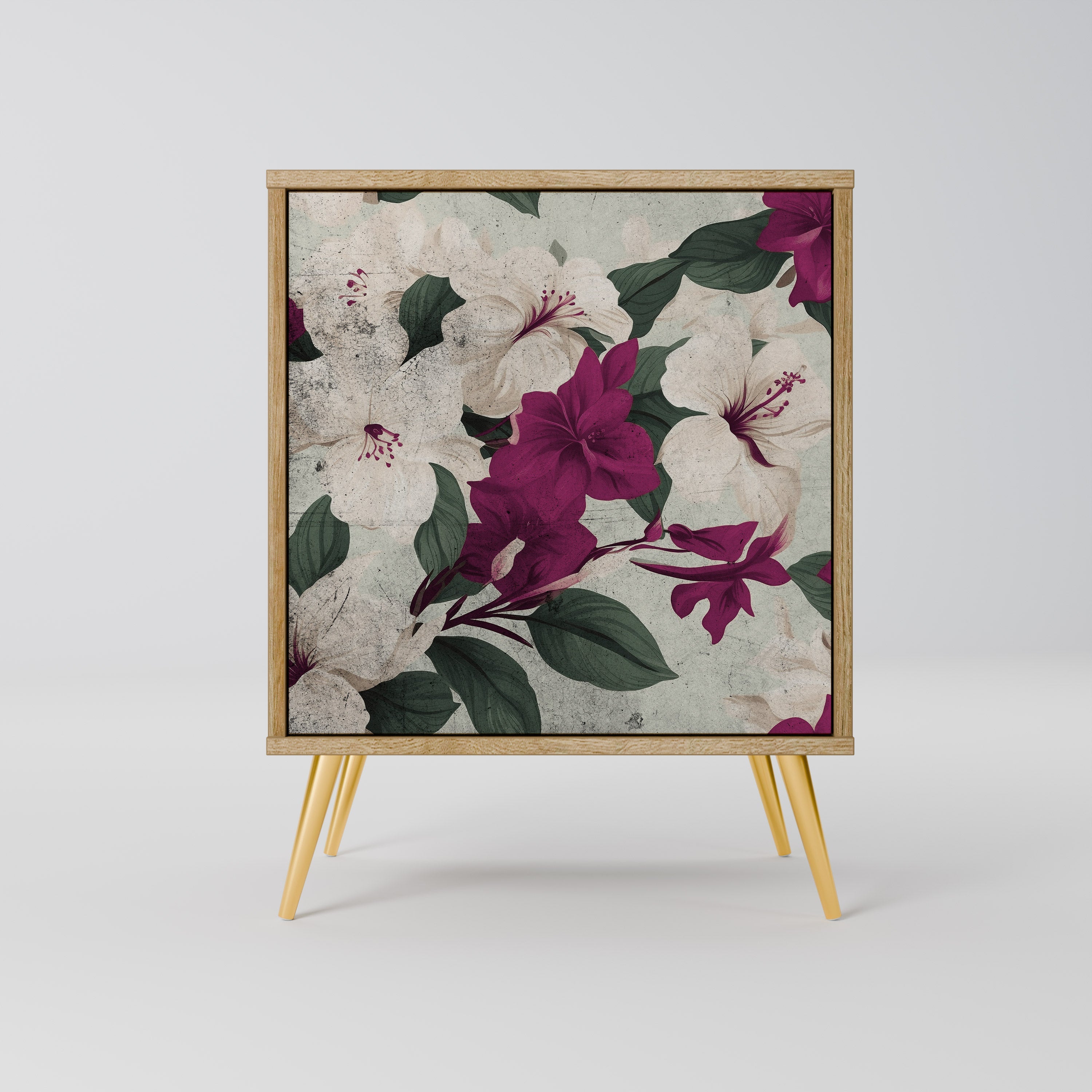 FLOWERET DREAM Aparador de 1 Porta em Efeito Carvalho