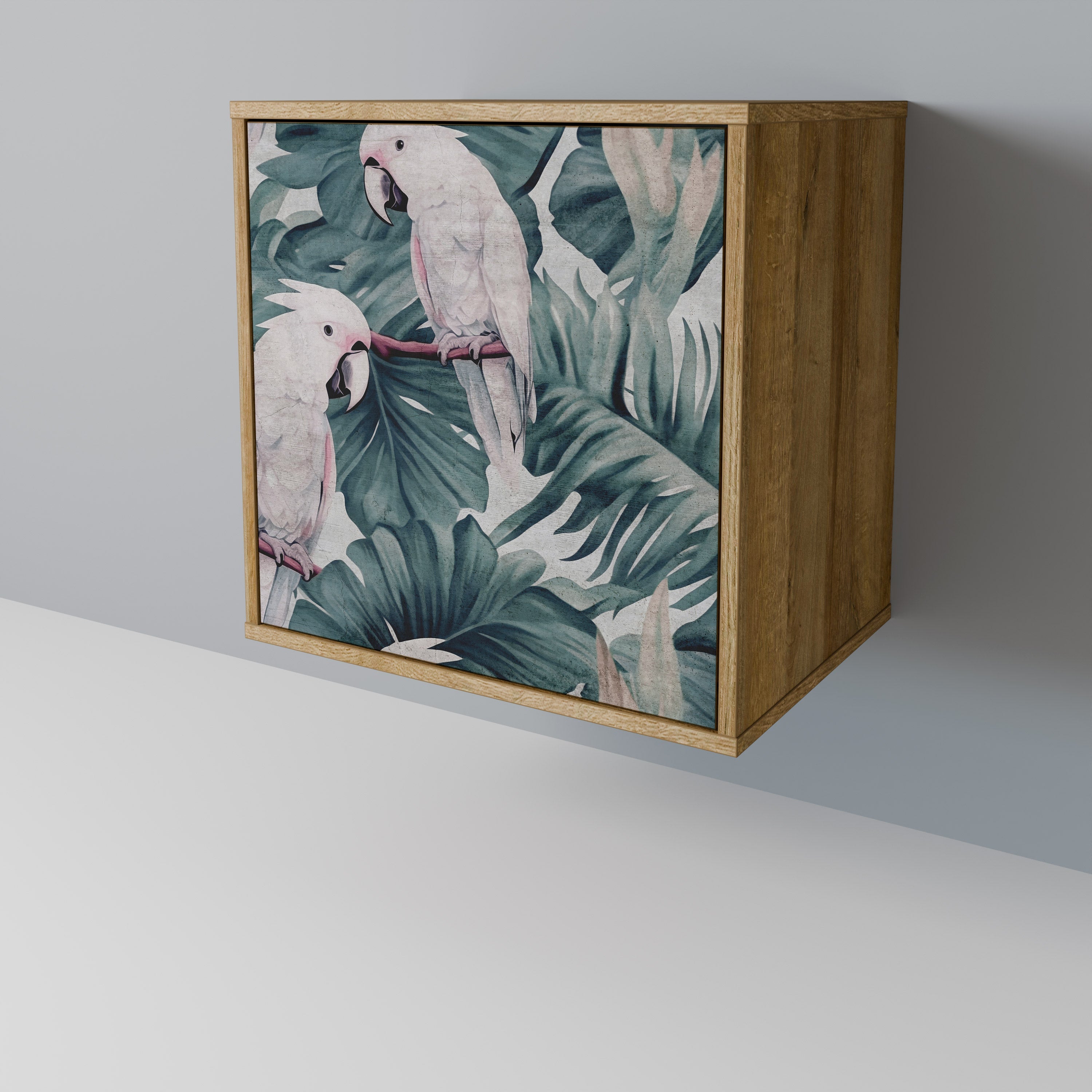 POPINJAY LOOK Aparador de 1 Porta em Efeito Carvalho