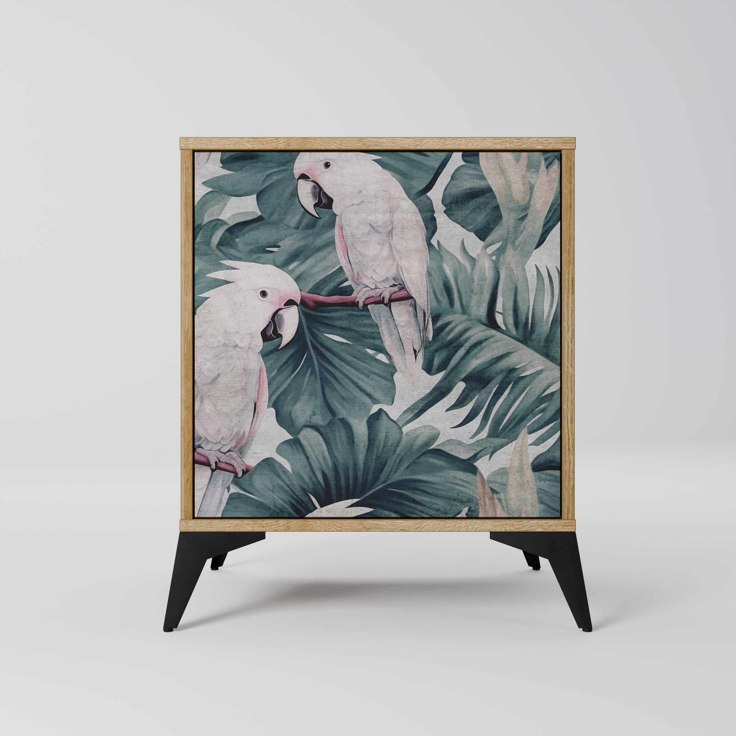 POPINJAY LOOK Aparador de 1 Porta em Efeito Carvalho