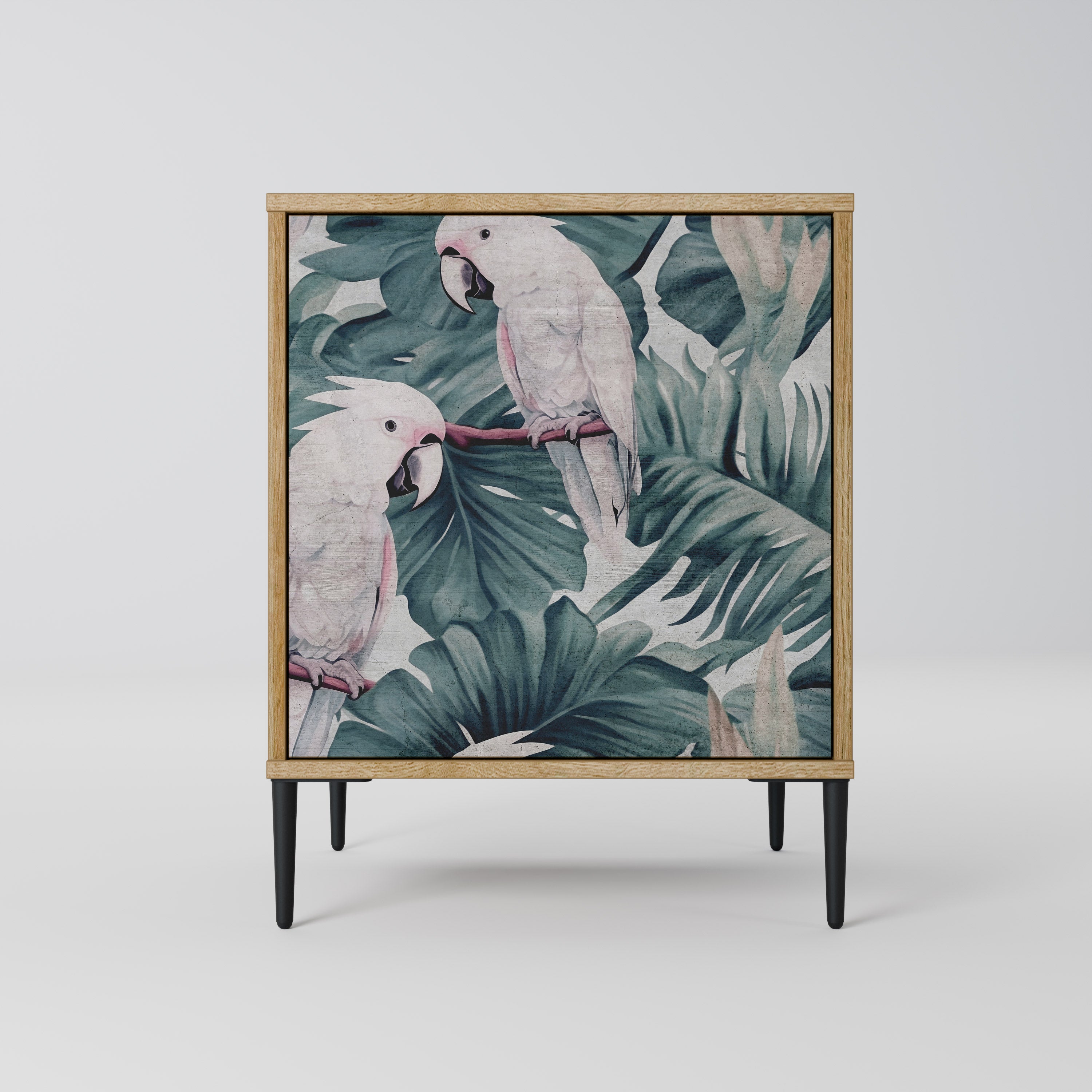 POPINJAY LOOK Aparador de 1 Porta em Efeito Carvalho