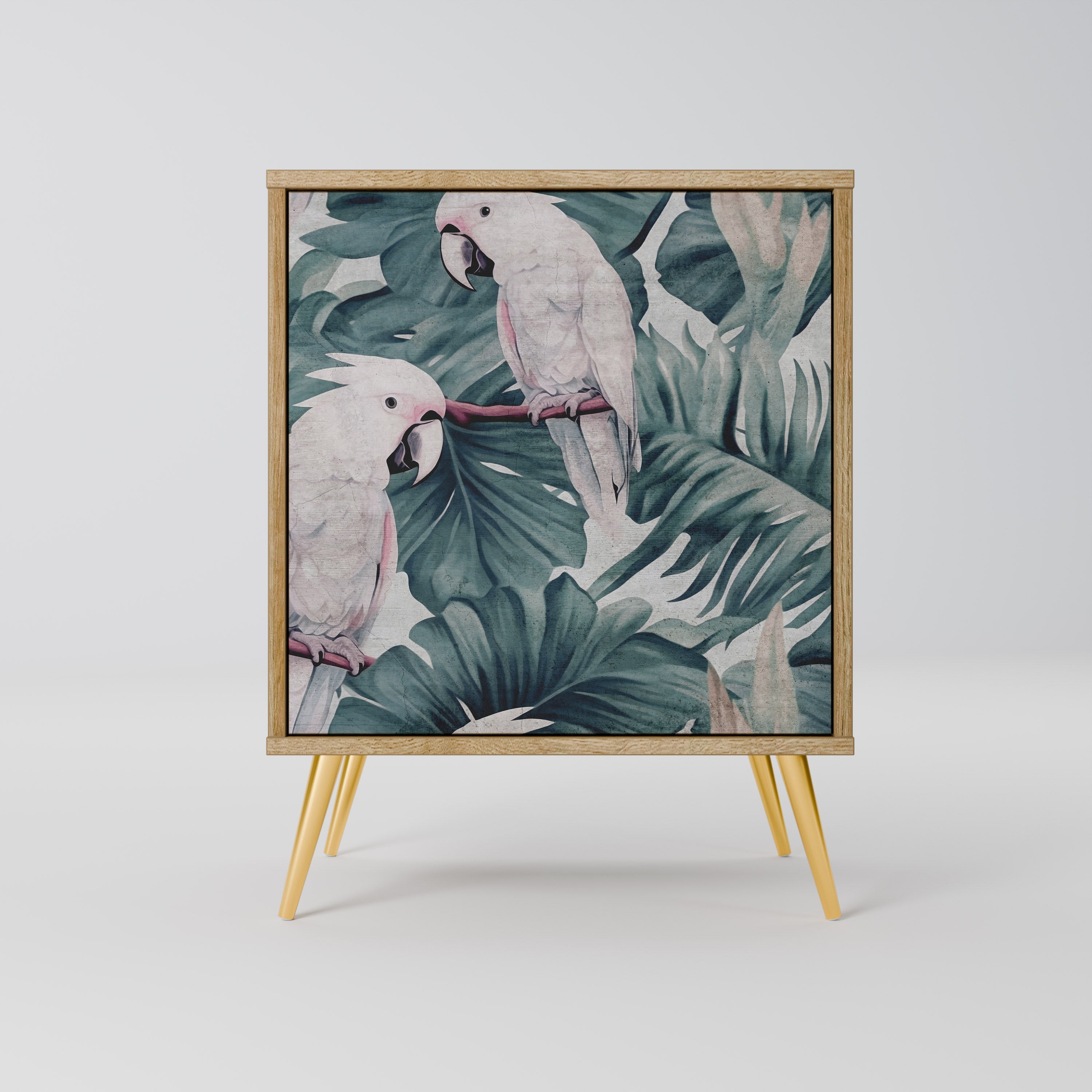 POPINJAY LOOK Aparador de 1 Porta em Efeito Carvalho