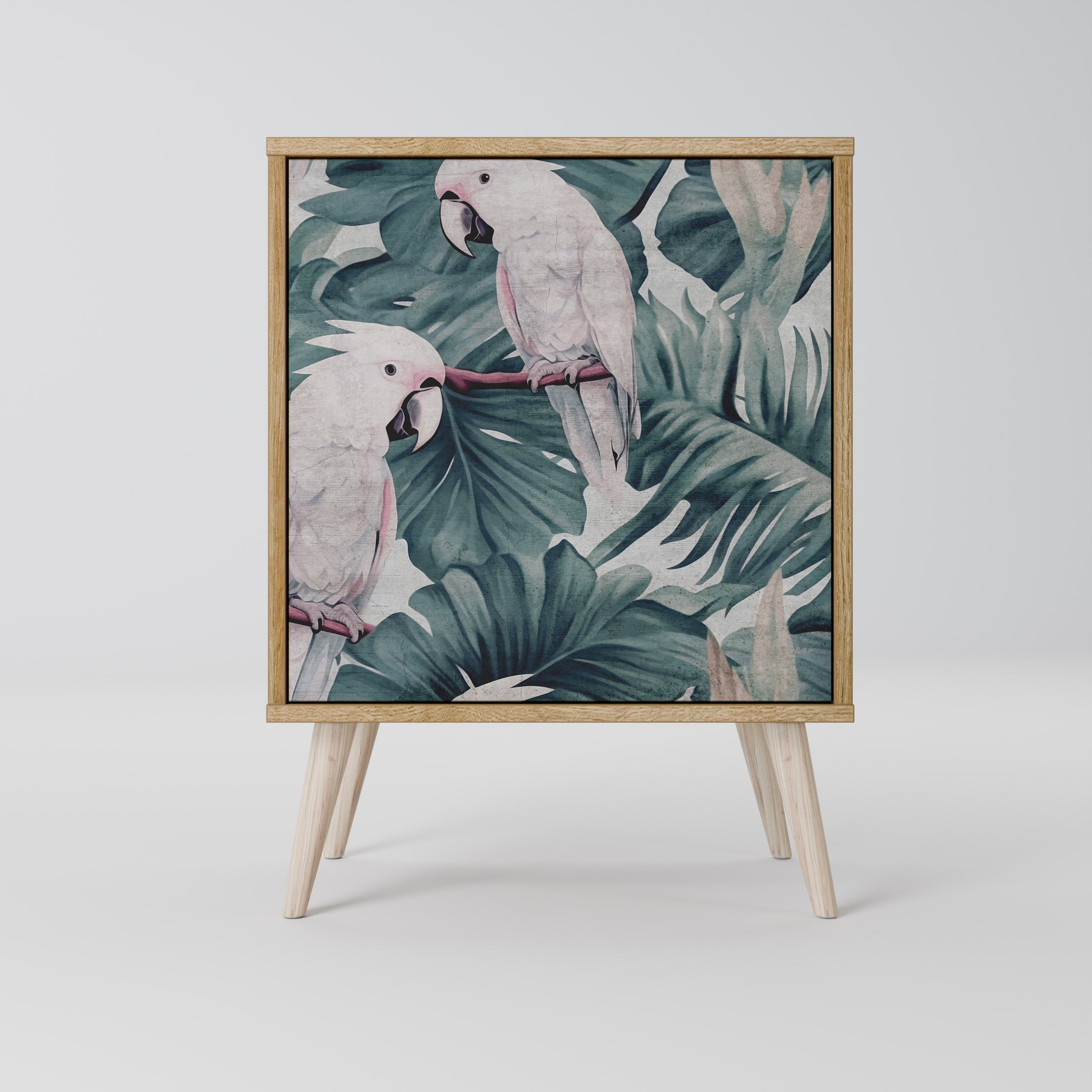 POPINJAY LOOK Aparador de 1 Porta em Efeito Carvalho