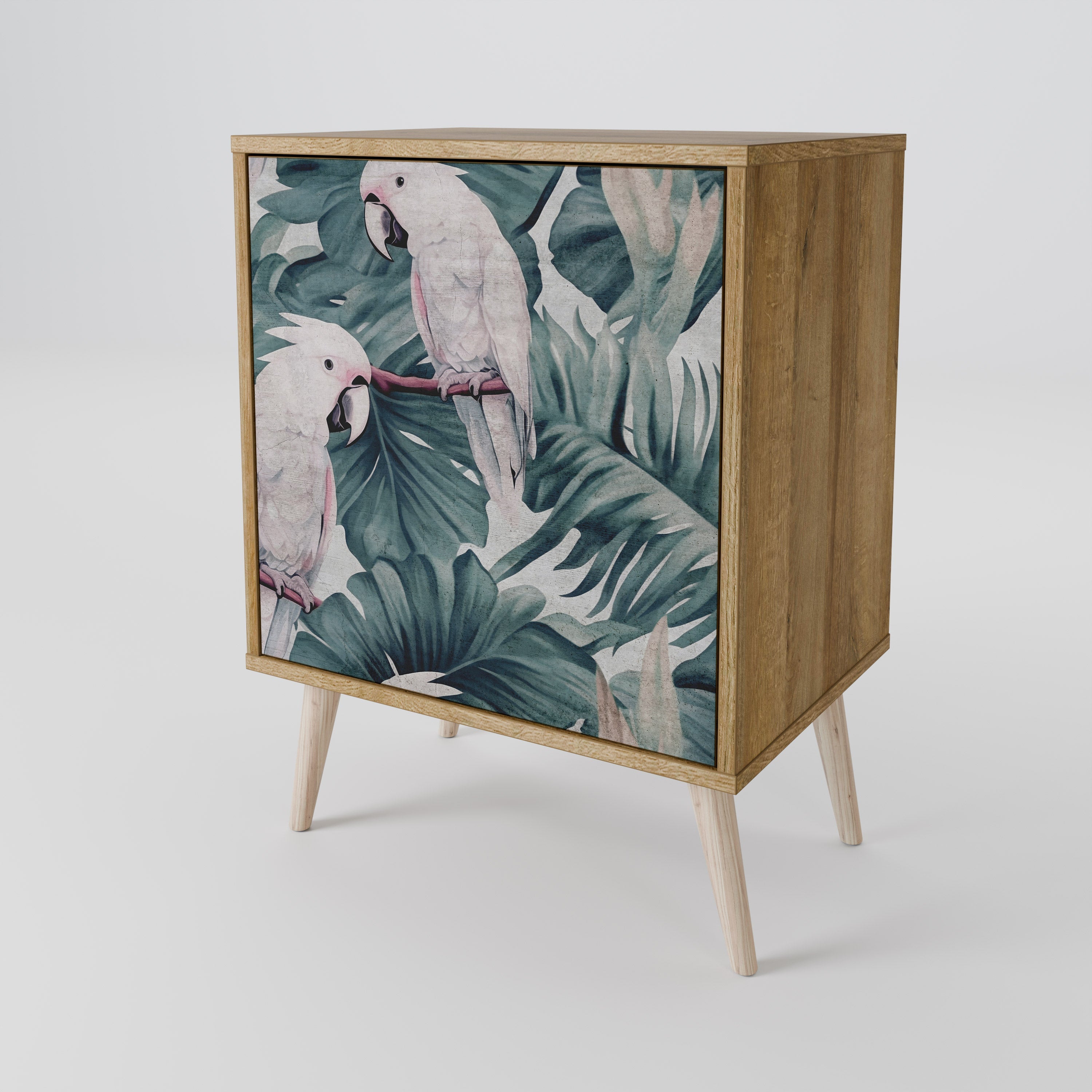 POPINJAY LOOK Aparador de 1 Porta em Efeito Carvalho