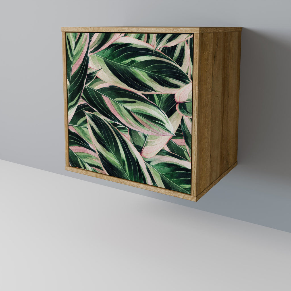 EERIE STROMANTHE Aparador de 1 Porta em Efeito Carvalho