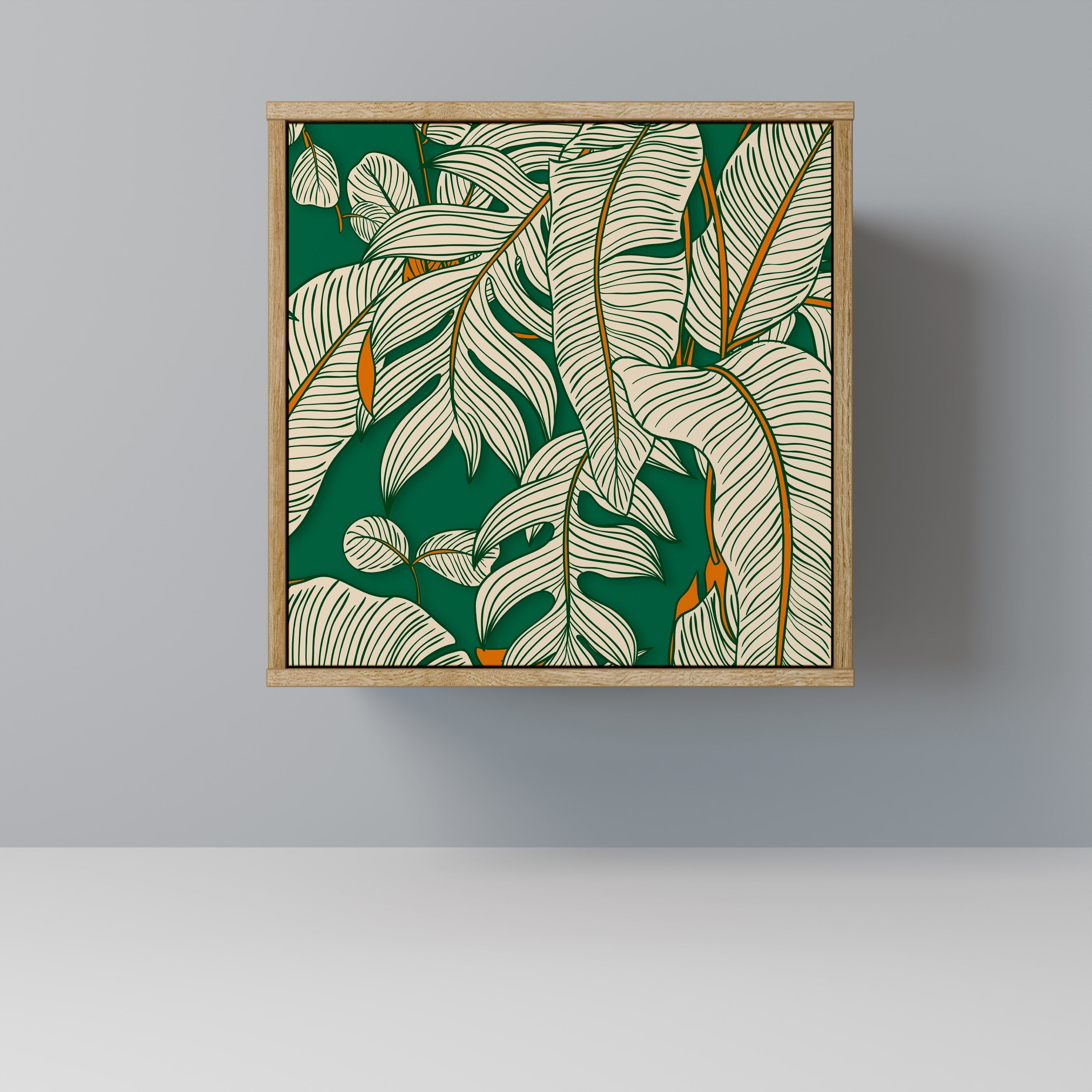 VERDANT PLEASURES Aparador de 1 Porta em Efeito Carvalho