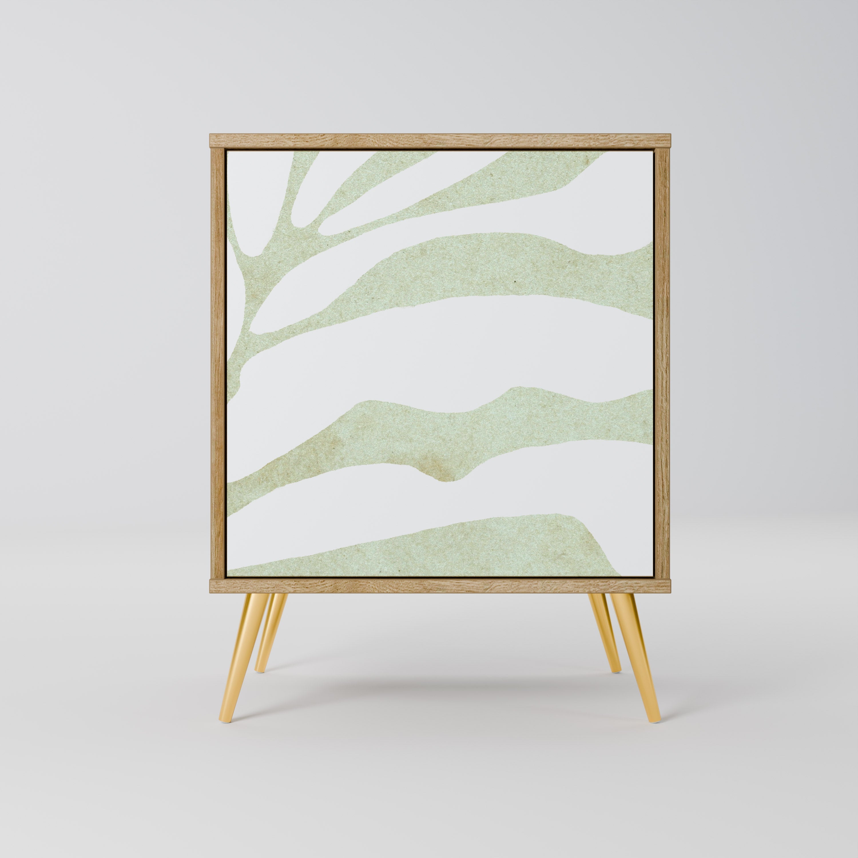 BOTANICAL SPARK Aparador de 1 Porta em Efeito Carvalho