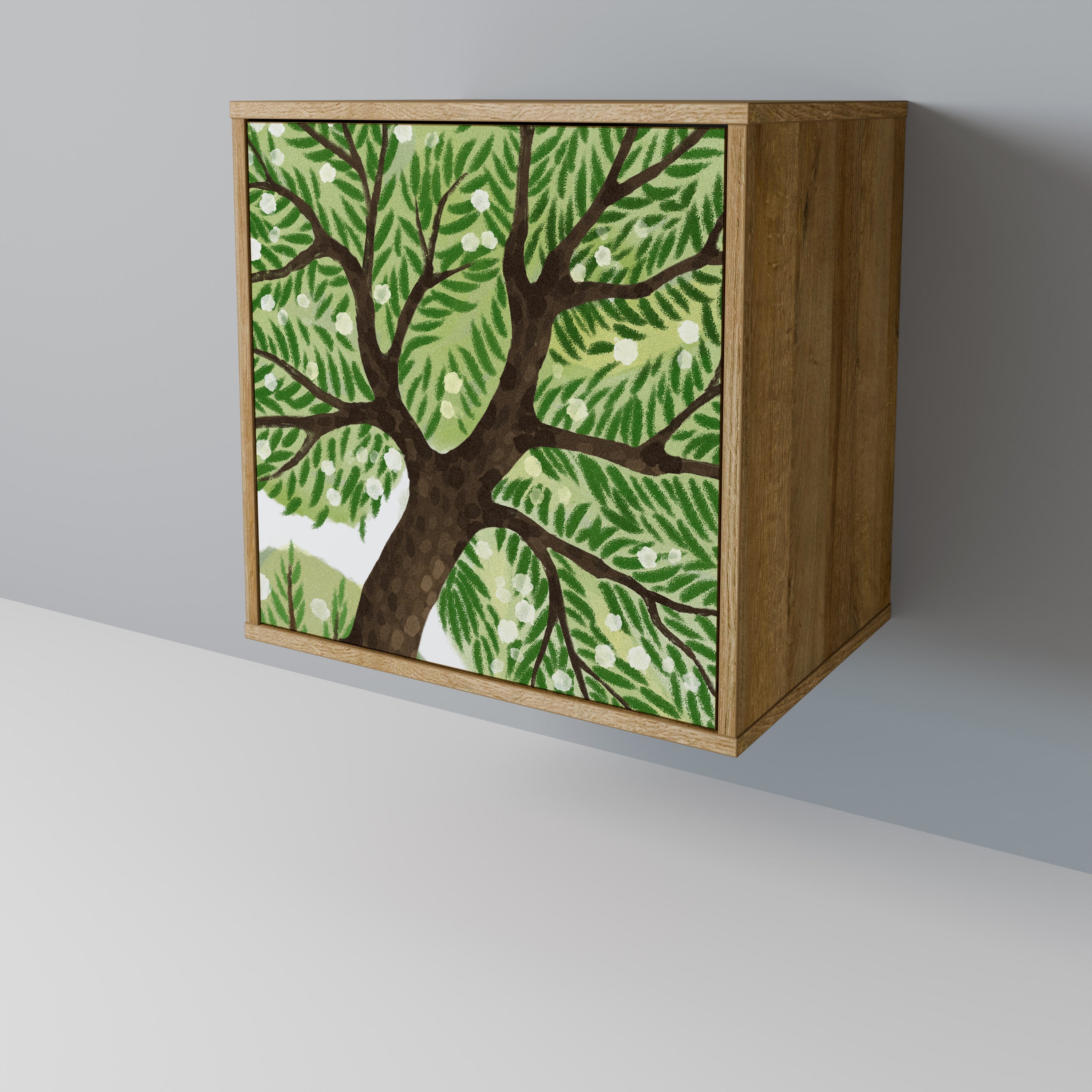 WILDERNESS DASH Aparador de 1 Porta em Efeito Carvalho