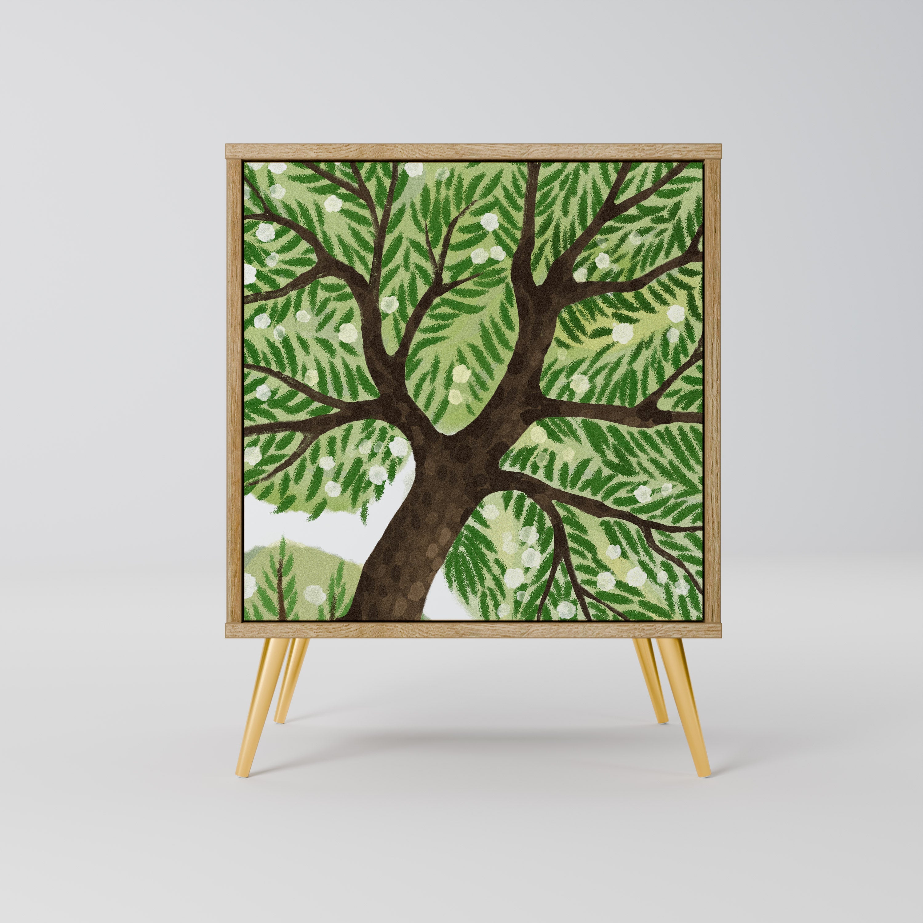 WILDERNESS DASH Aparador de 1 Porta em Efeito Carvalho