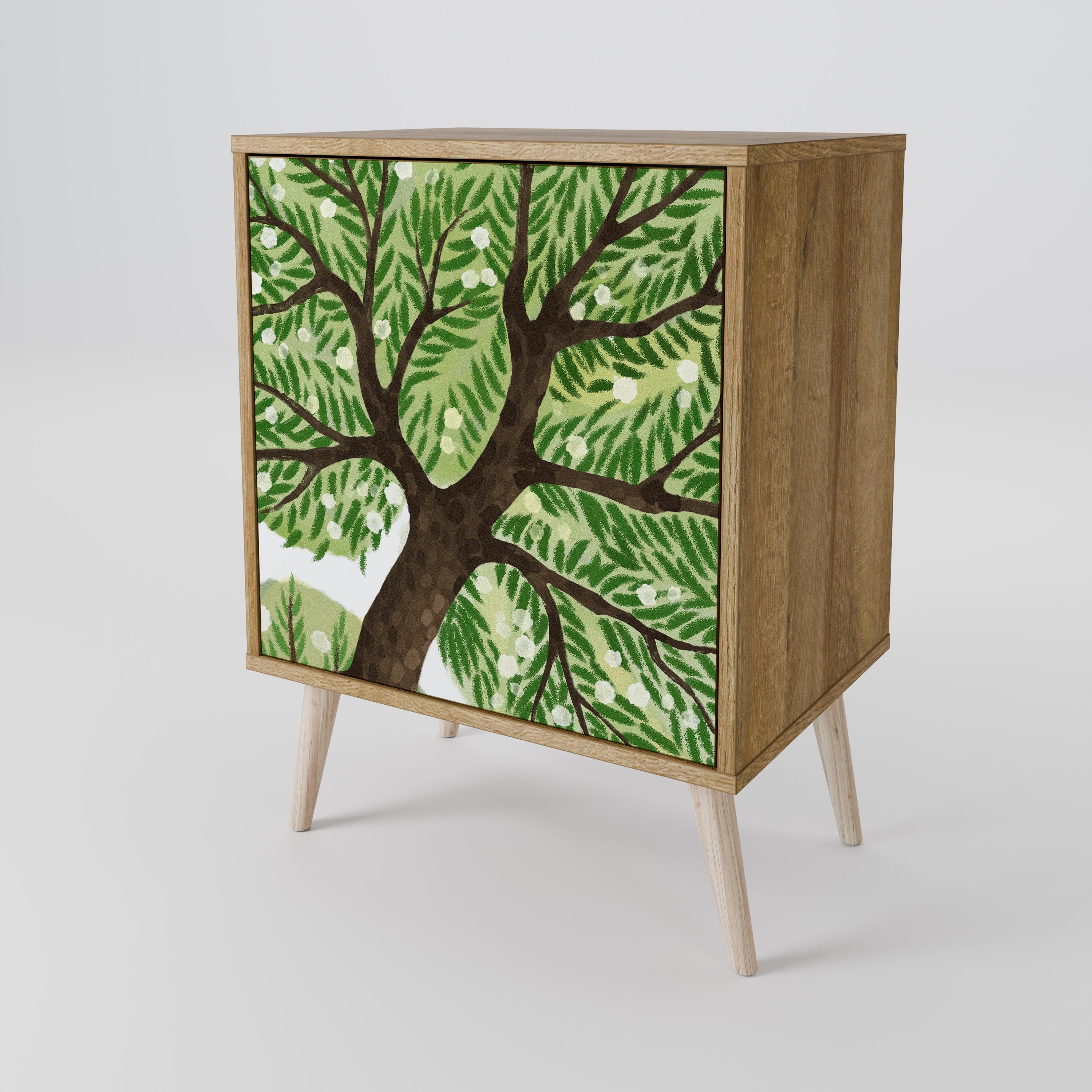 WILDERNESS DASH Aparador de 1 Porta em Efeito Carvalho