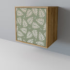 LEAVES ON GREEN Aparador de 1 Porta em Efeito Carvalho