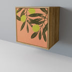 JUICY OLIVES Aparador de 1 Porta em Efeito Carvalho