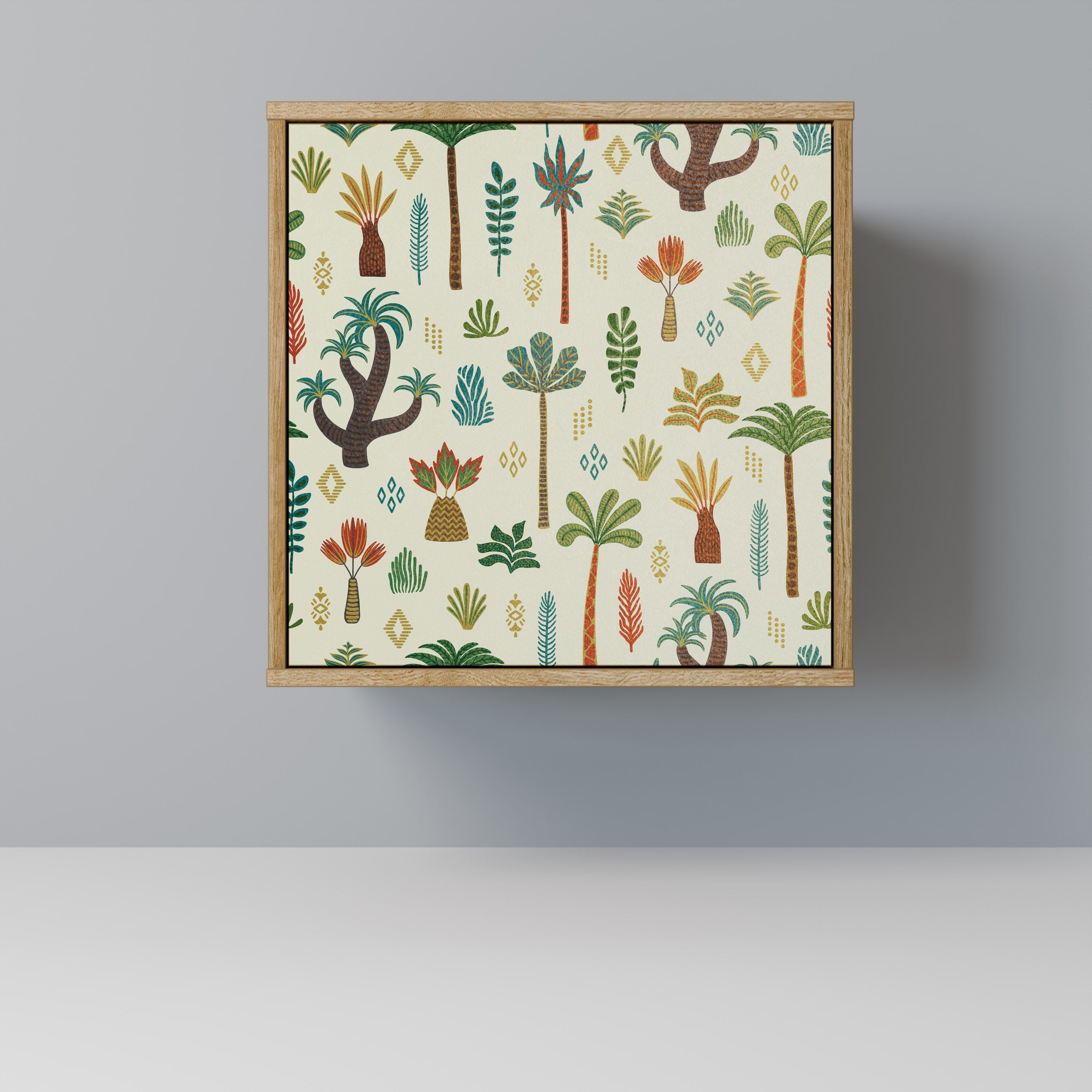 PALM SPRING Aparador de 1 Porta em Efeito Carvalho