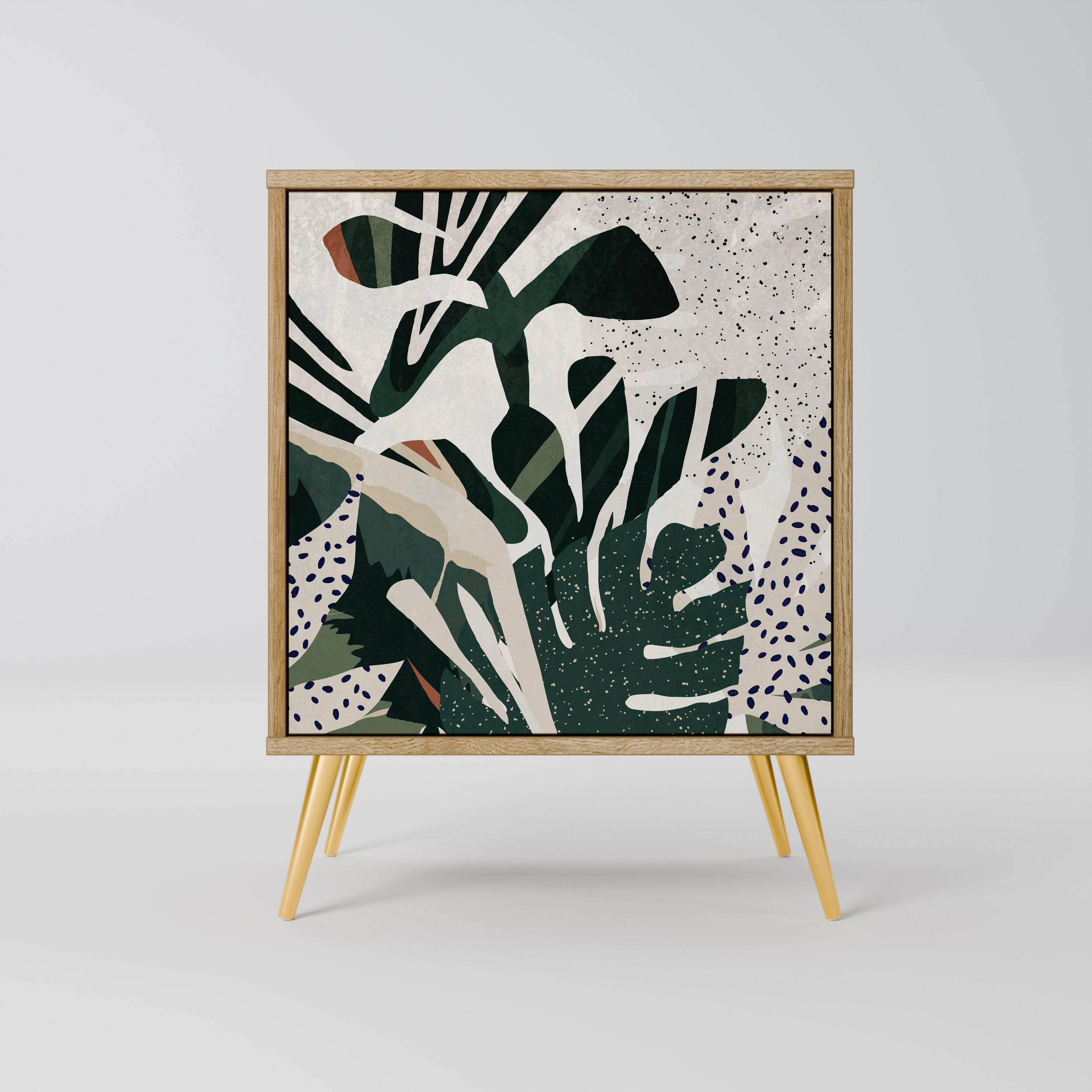 VERDURE FORMATION Aparador de 1 Porta em Efeito Carvalho