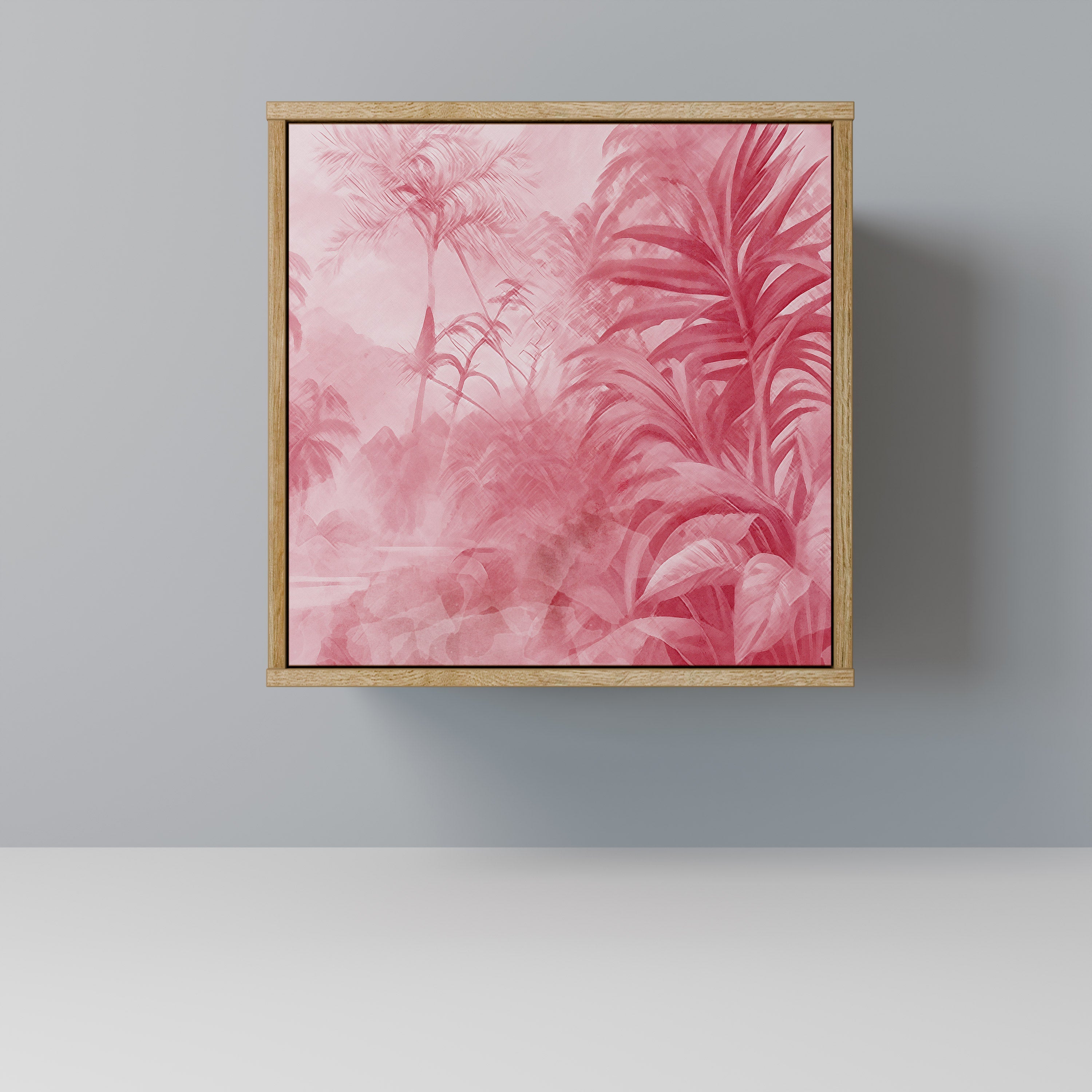 SWEET TROPICS Aparador de 1 Porta em Efeito Carvalho