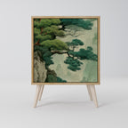 VERDURE ABYSS Aparador de 1 Porta em Efeito Carvalho