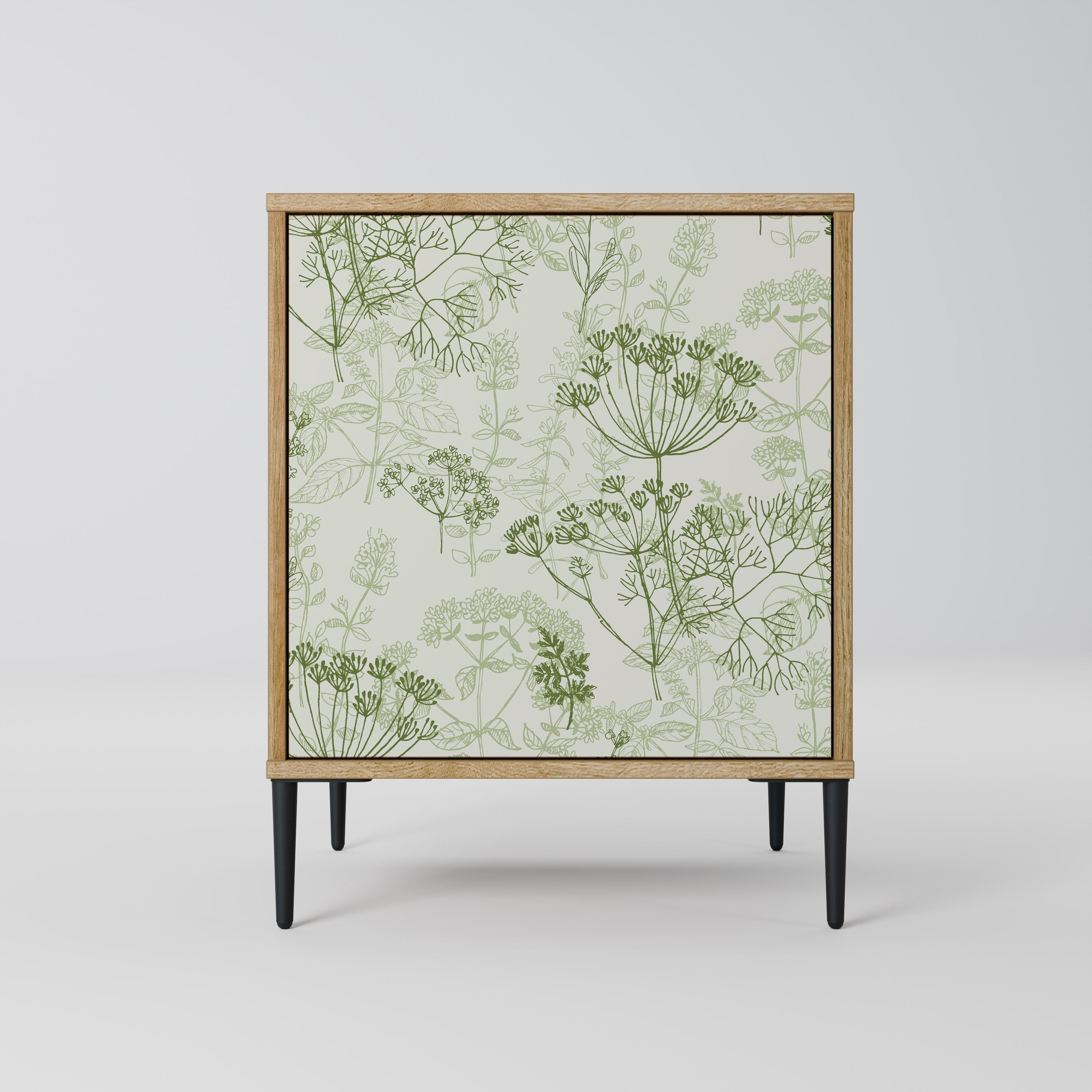 FENNEL BALDACHIN Aparador de 1 Porta em Efeito Carvalho