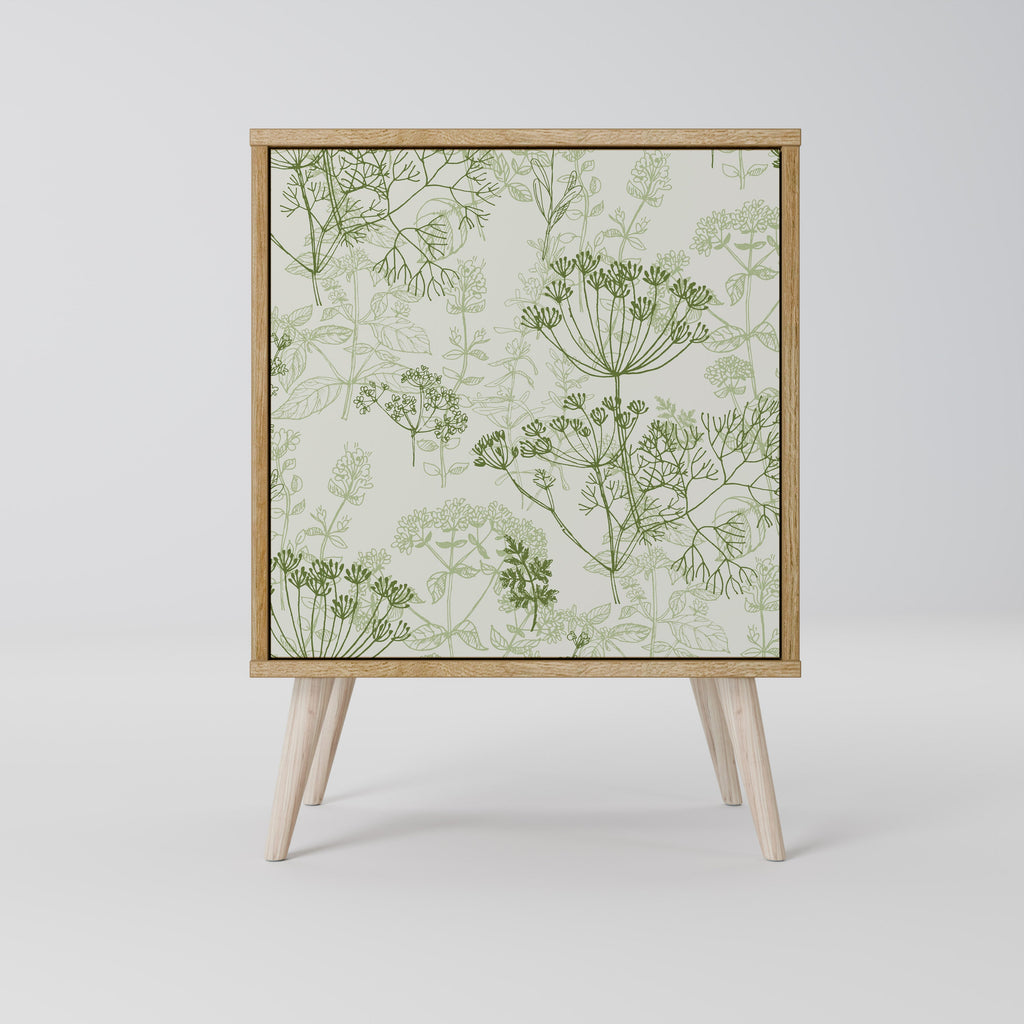 FENNEL BALDACHIN Aparador de 1 Porta em Efeito Carvalho