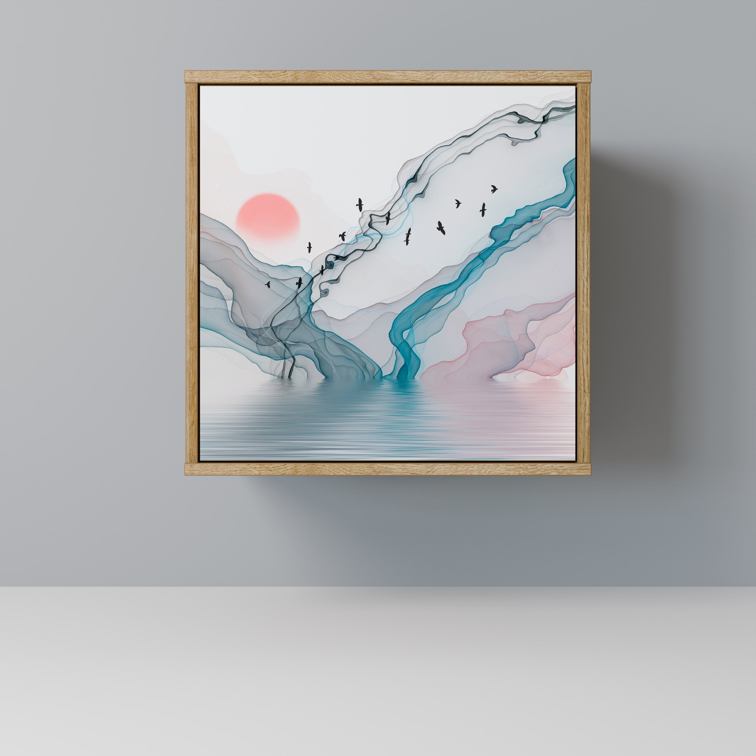 VELVET CROSSING Aparador de 1 Porta em Efeito Carvalho