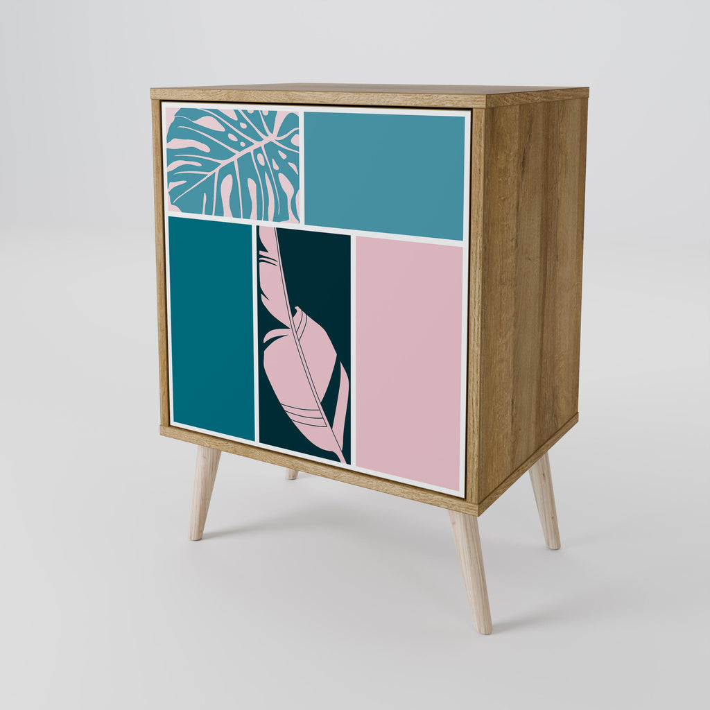 COMBINATION OF SHAPES 1-Door Sideboard in Oak Effect