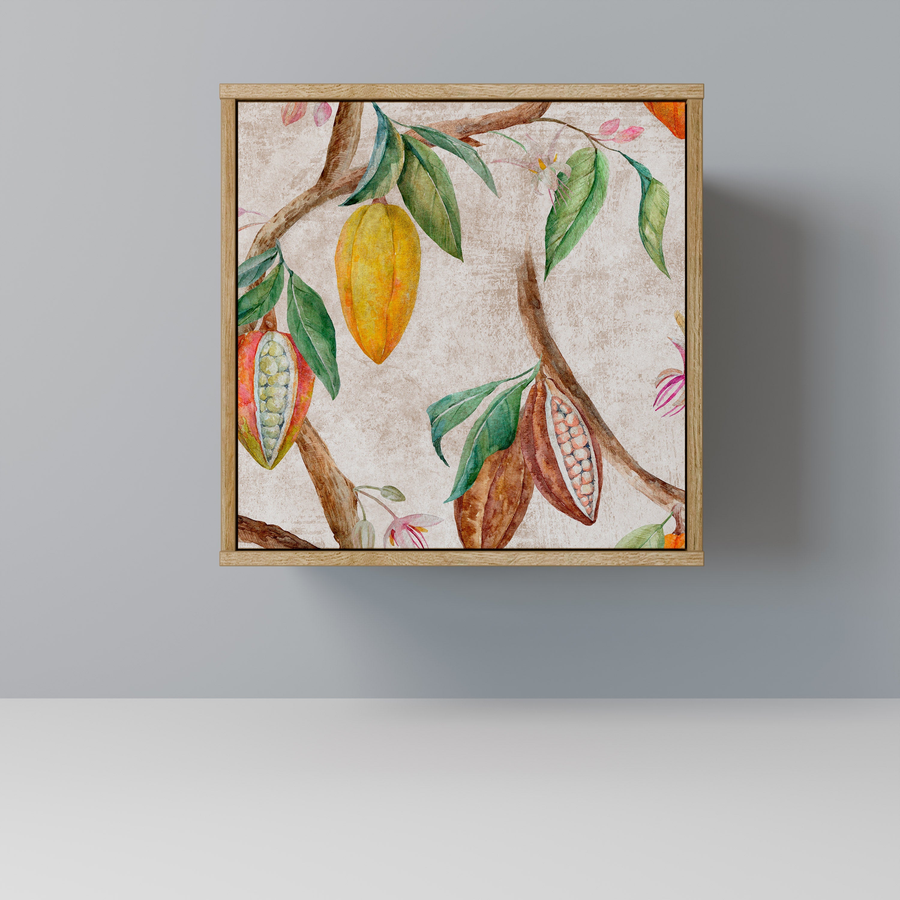 COCOA FRUITS Aparador de 1 Porta em Efeito Carvalho