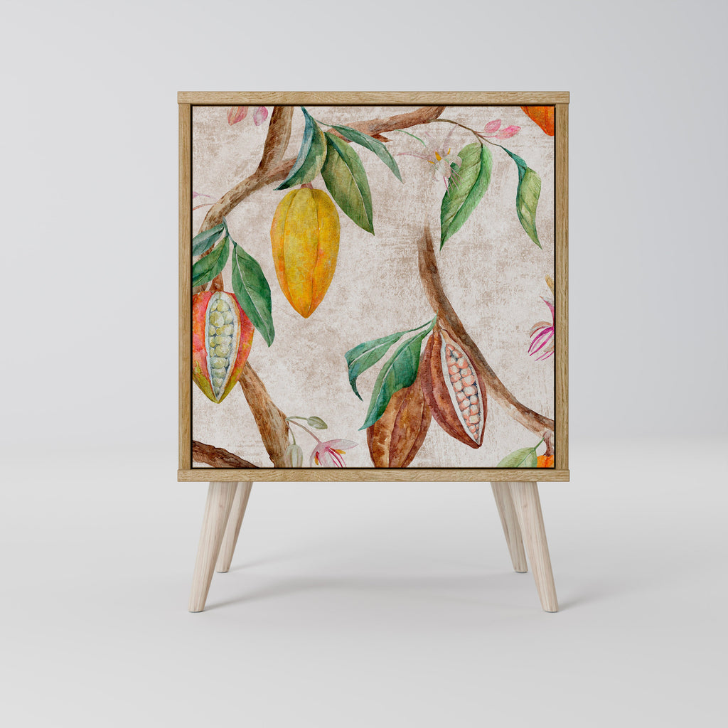 COCOA FRUITS Aparador de 1 Porta em Efeito Carvalho