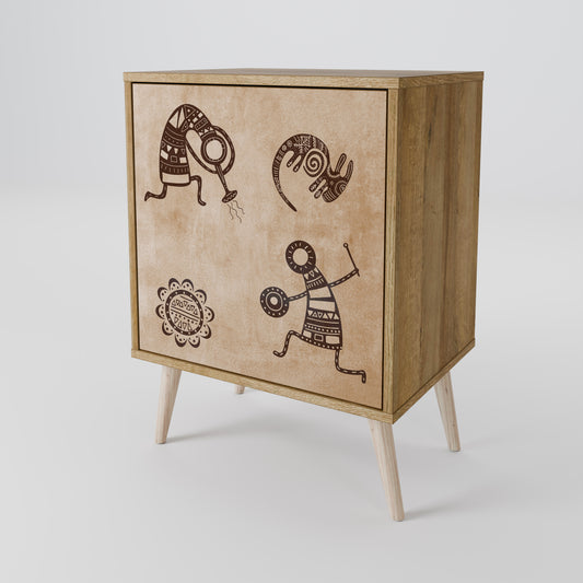 AFRICAN STYLE 1-Door Sideboard