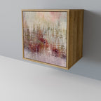 VEILED SUMMIT Aparador de 1 Porta em Efeito Carvalho