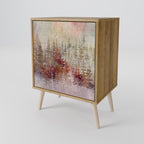 VEILED SUMMIT Aparador de 1 Porta em Efeito Carvalho