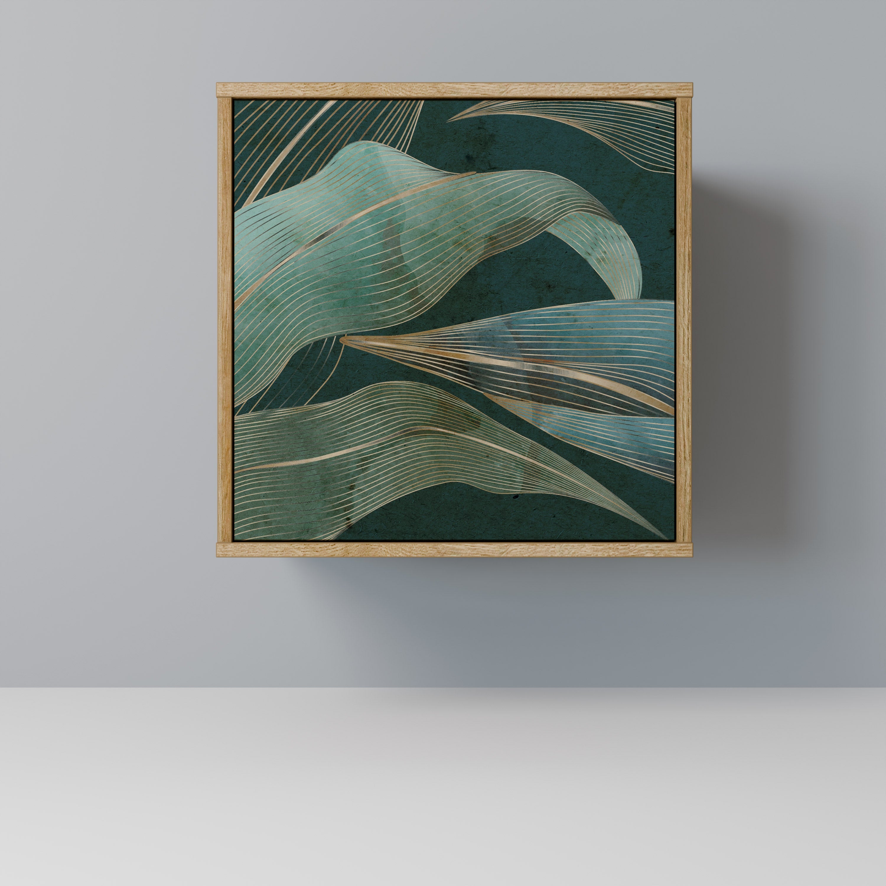 ROYAL GREEN Aparador de 1 Porta em Efeito Carvalho