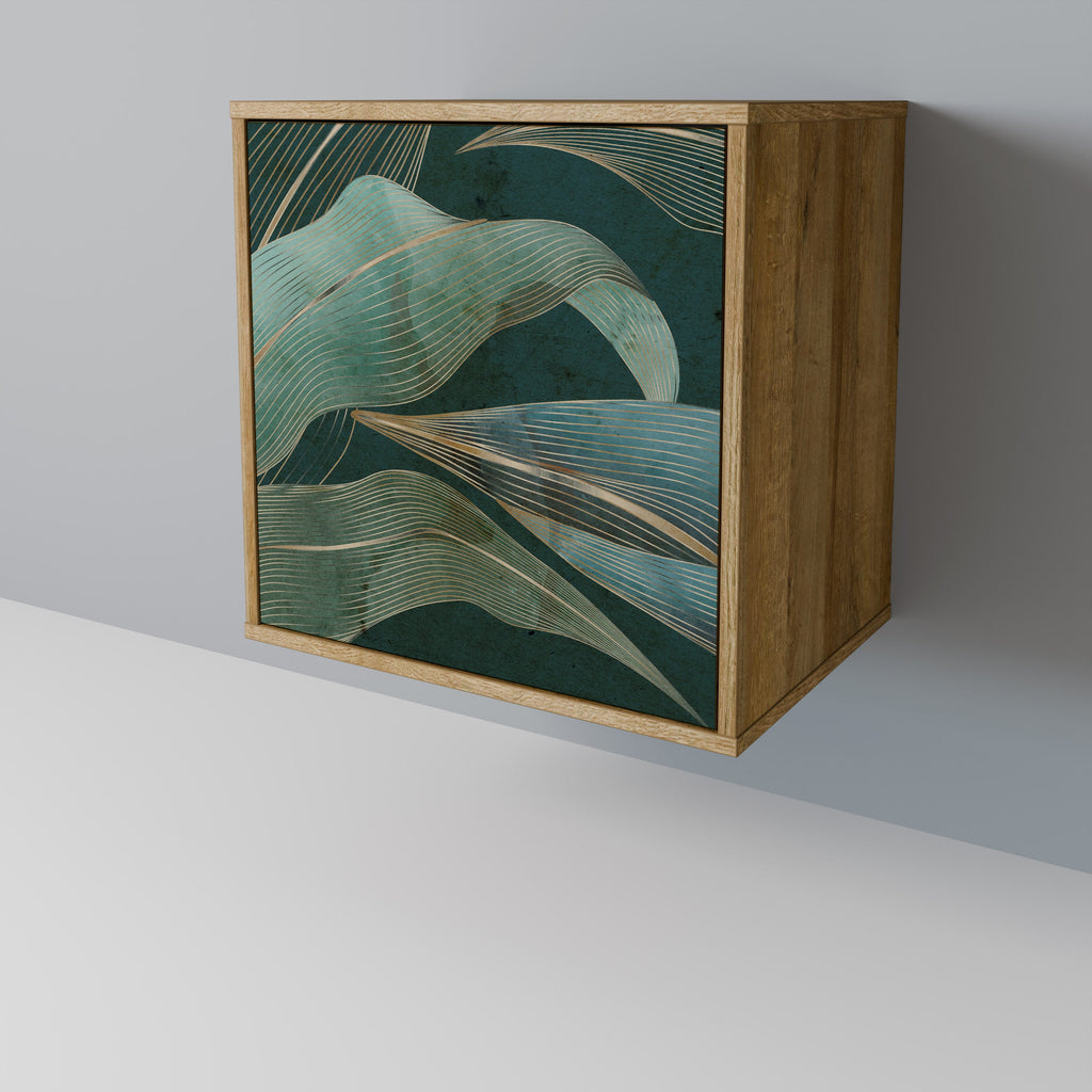 ROYAL GREEN Aparador de 1 Porta em Efeito Carvalho