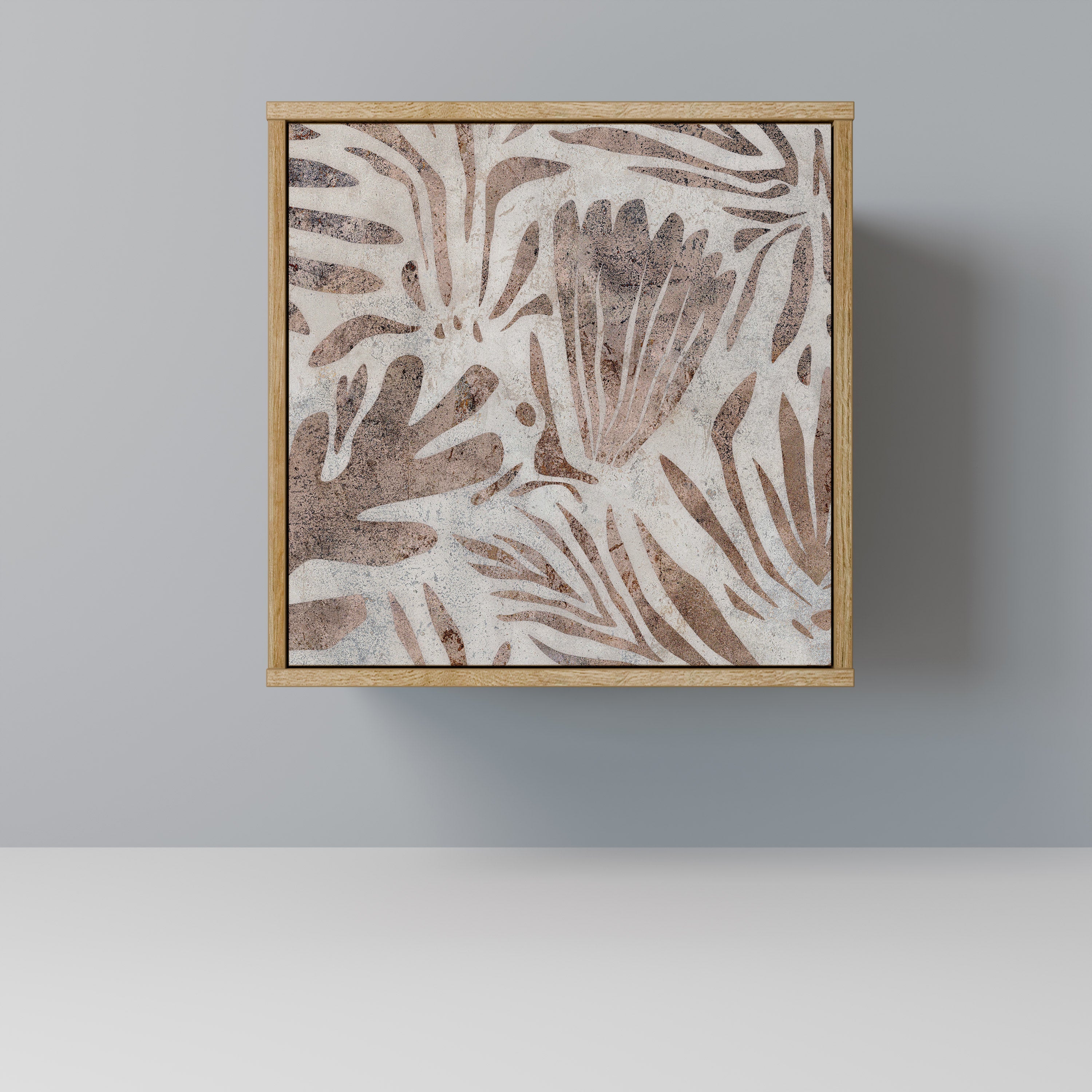 PASSING TIME Aparador de 1 Porta em Efeito Carvalho