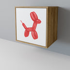 CHILDHOOD MEMORY Aparador de 1 Porta em Efeito Carvalho