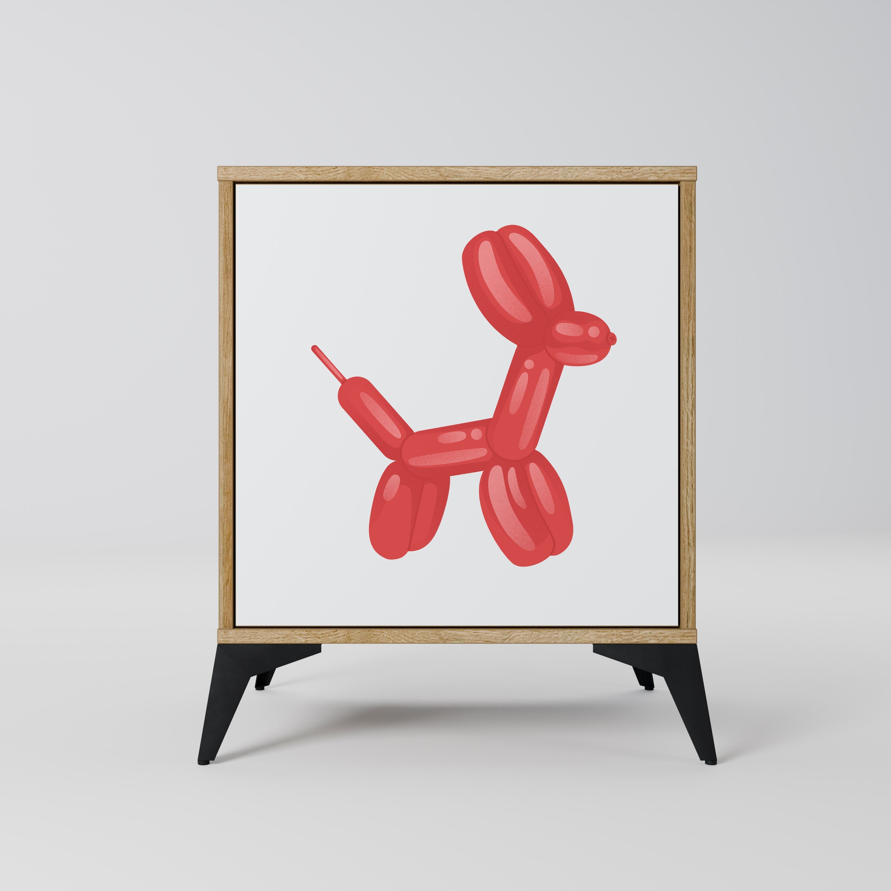 CHILDHOOD MEMORY Aparador de 1 Porta em Efeito Carvalho