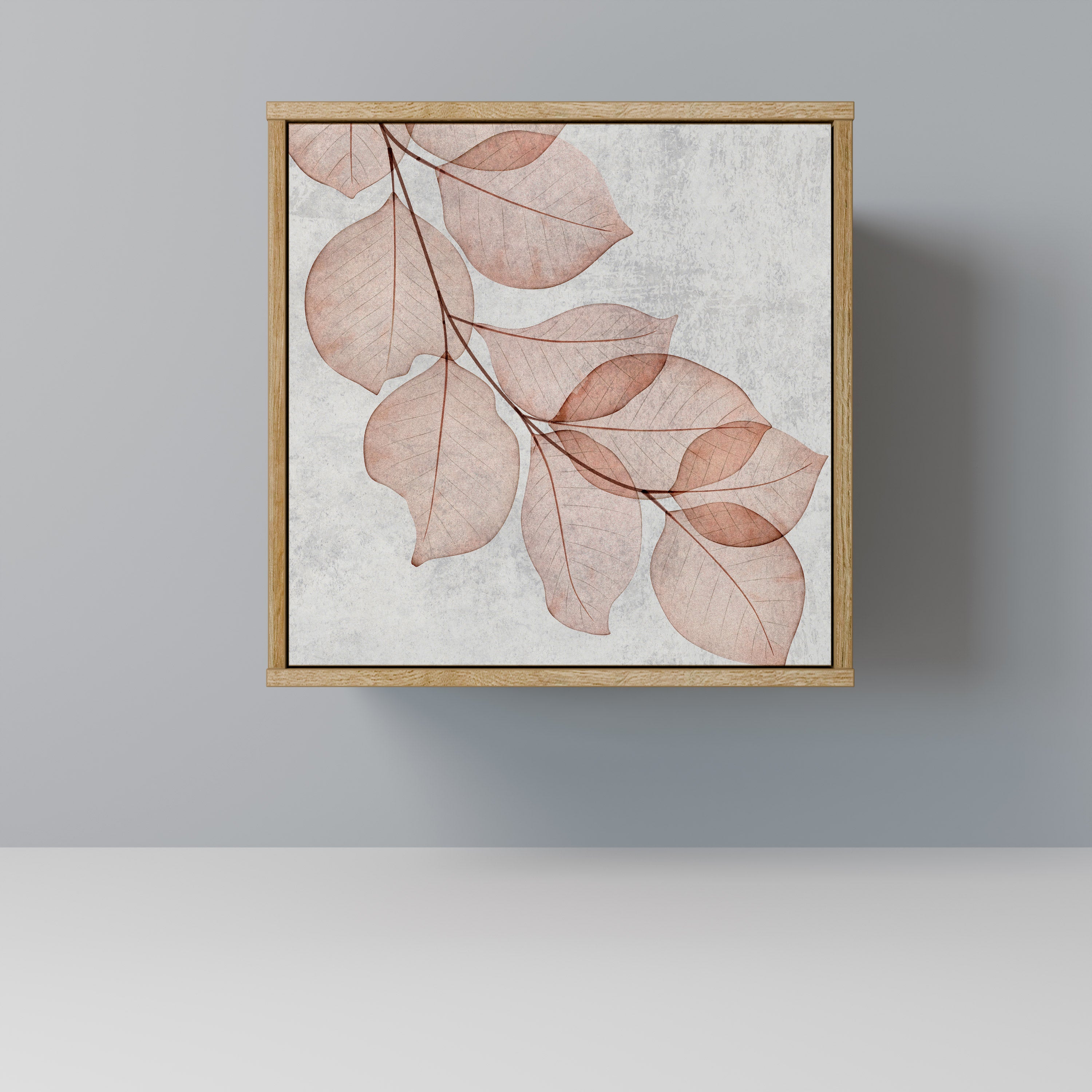 AUTUMN FRAGILITY Aparador de 1 Porta em Efeito Carvalho