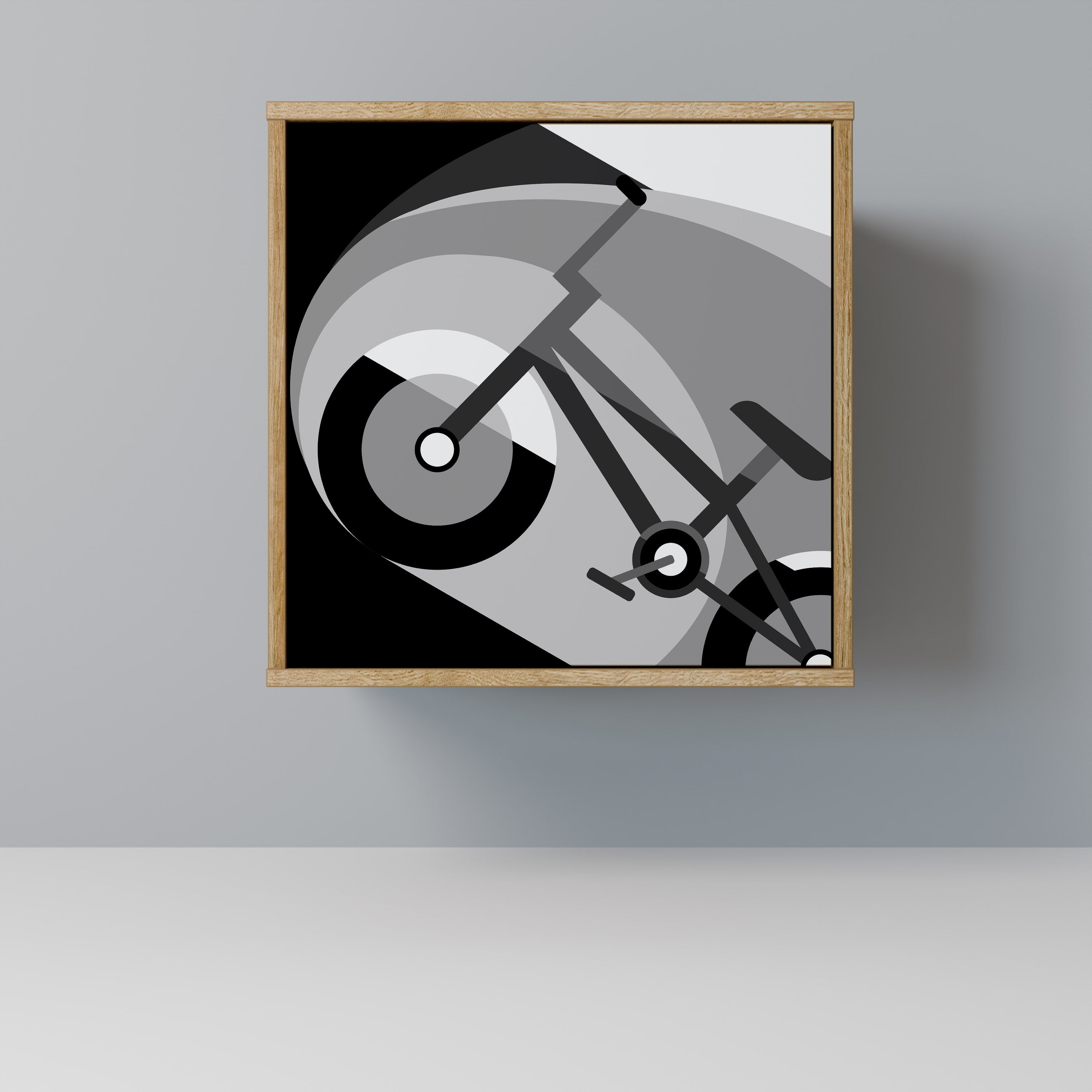 BIKE ENERGY Aparador de 1 Porta em Efeito Carvalho