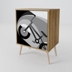 BIKE ENERGY Aparador de 1 Porta em Efeito Carvalho