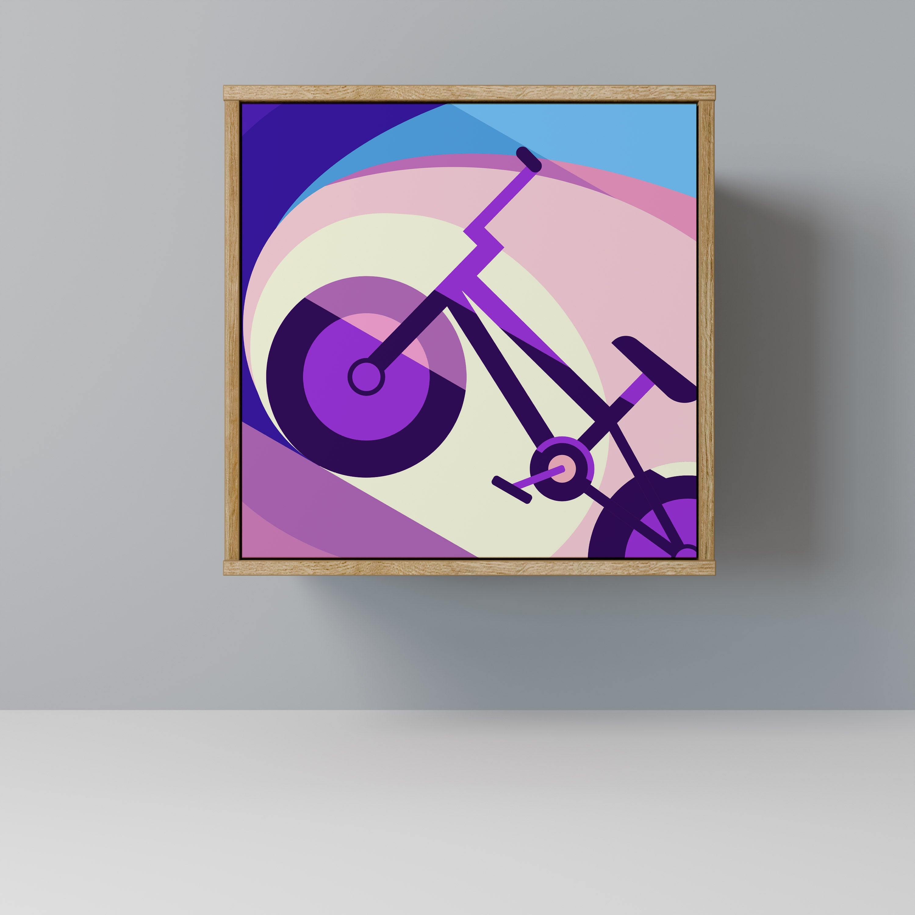 BIKE DREAMS Aparador de 1 Porta em Efeito Carvalho