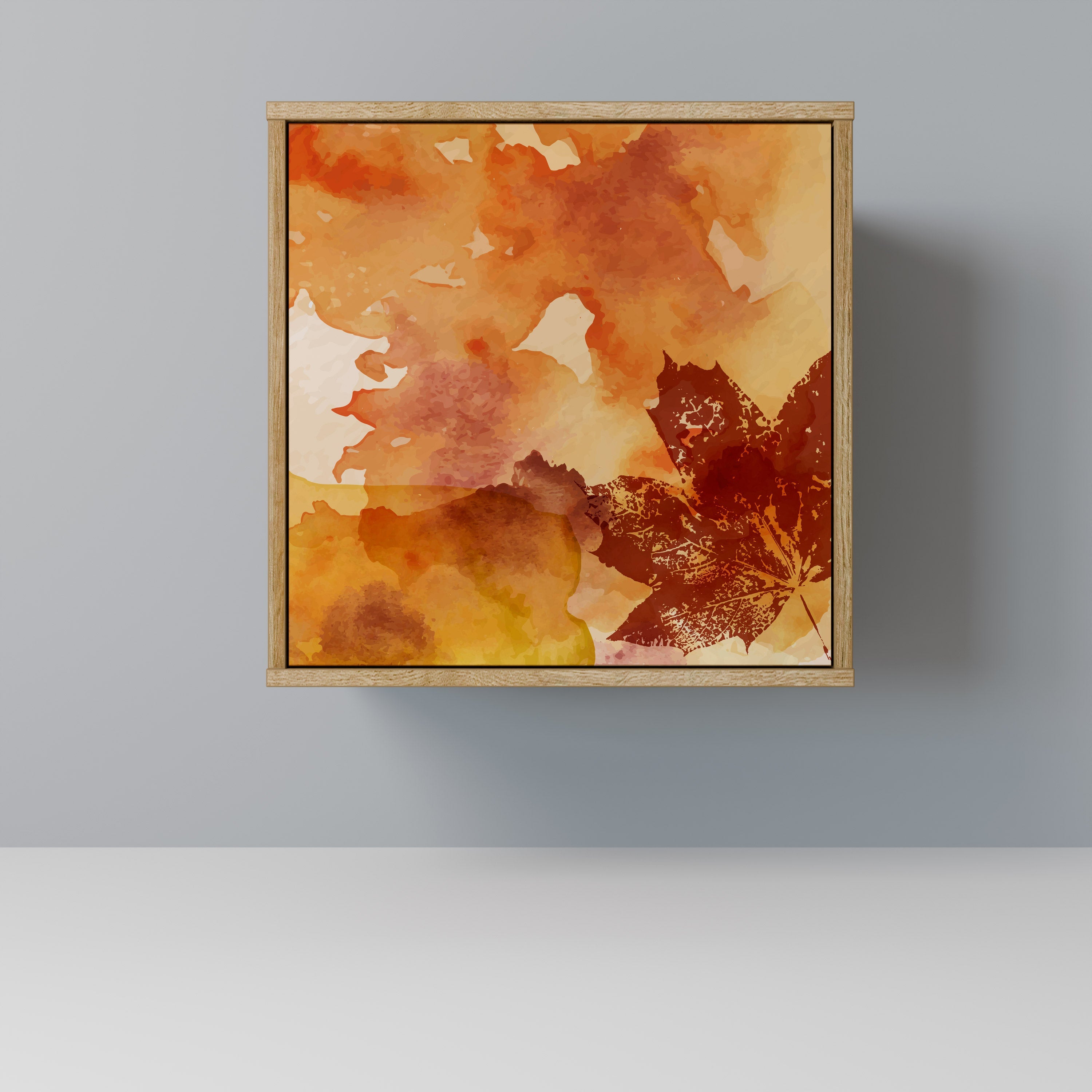 TRACES OF AUTUMN Aparador de 1 Porta em Efeito Carvalho