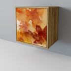 TRACES OF AUTUMN Aparador de 1 Porta em Efeito Carvalho