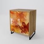 TRACES OF AUTUMN Aparador de 1 Porta em Efeito Carvalho